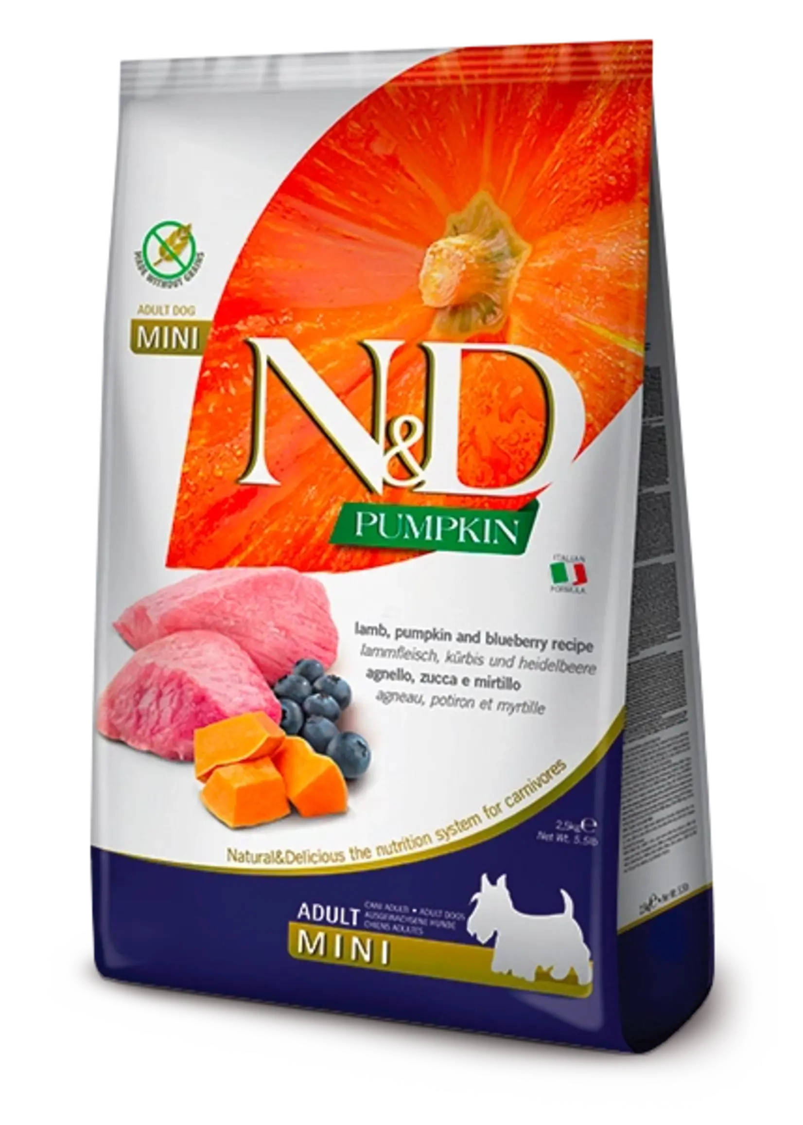 Farmina Farmina Dog N&D Pumpkin Lamb Adult Mini 5.5lb