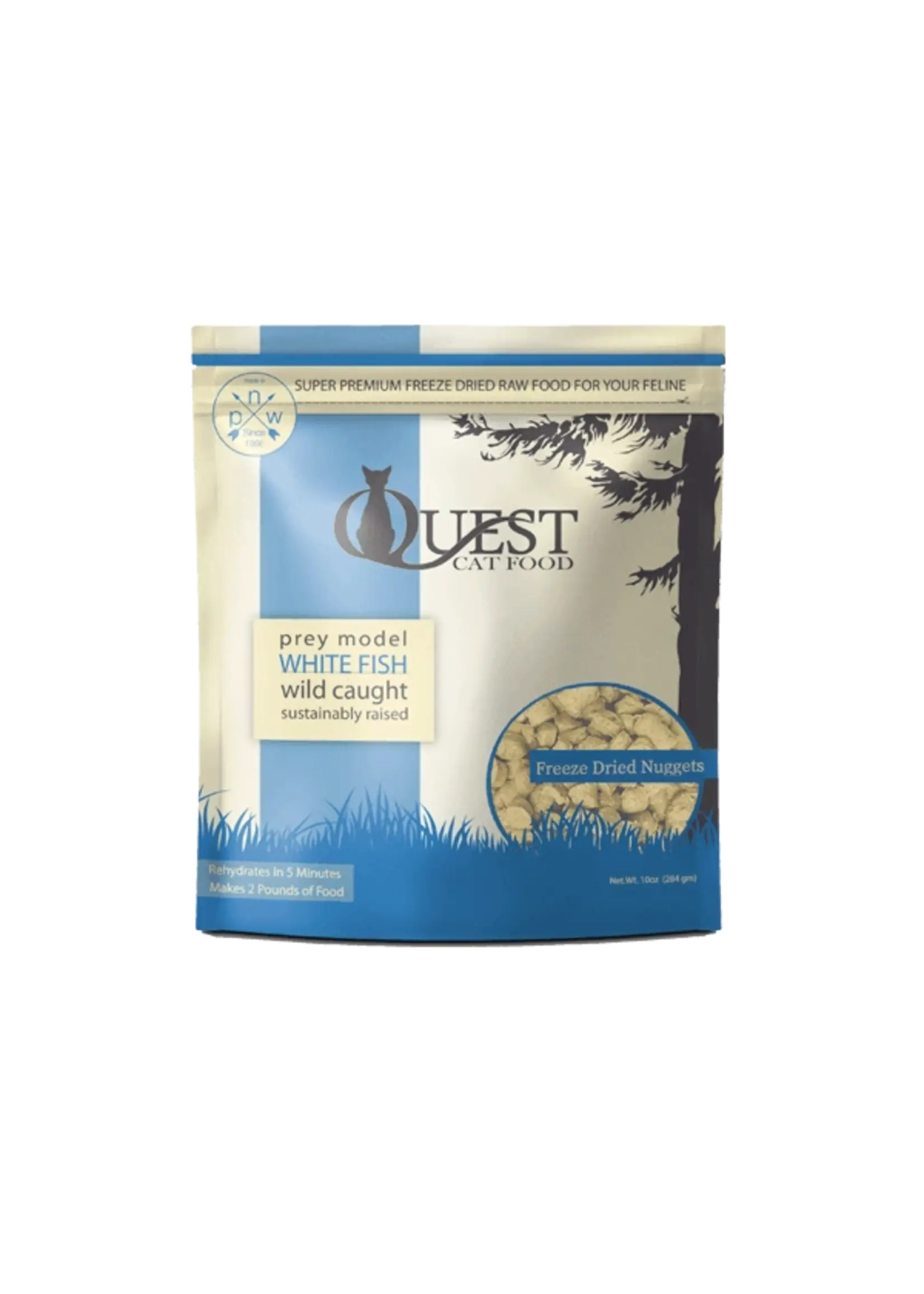 Steve's Real Food Steve's Real Food Quest 10oz Cat Freeze Dried Whitefish Nuggets