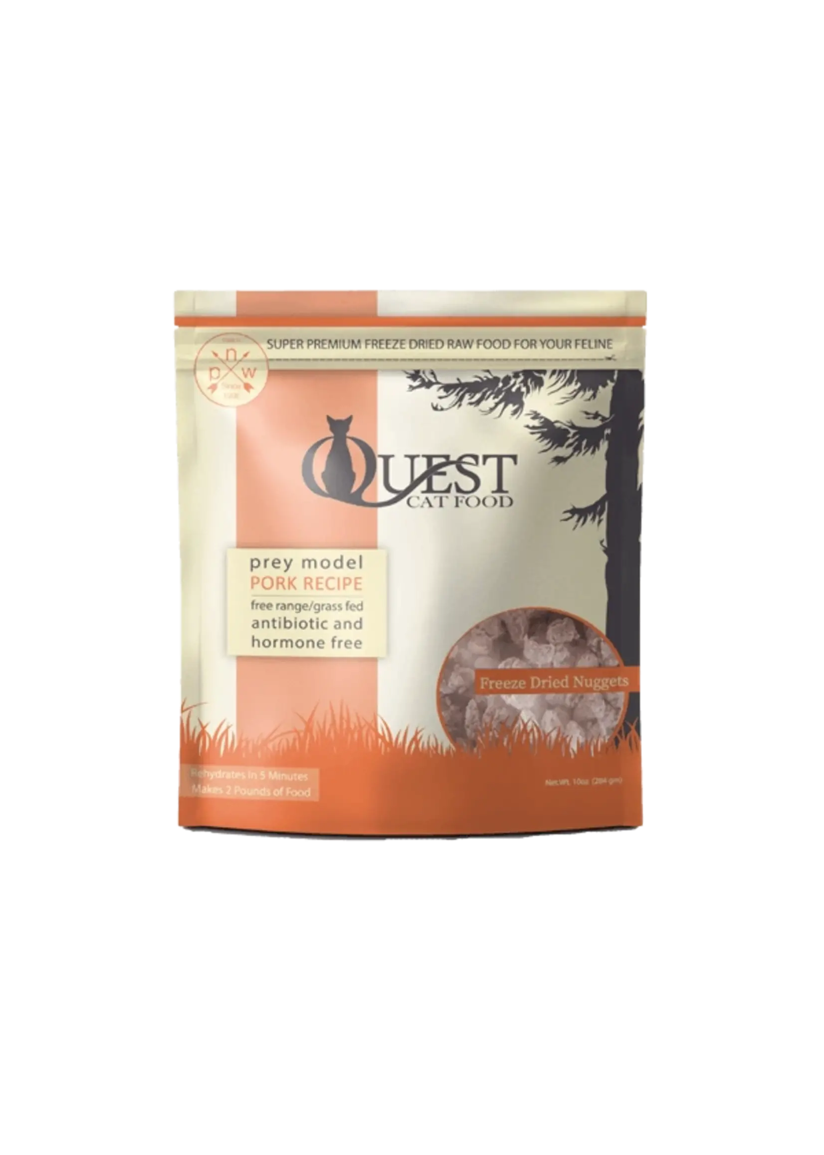Steve's Real Food Steve's Real Food Quest 10oz Cat Freeze Dried Pork Nuggets