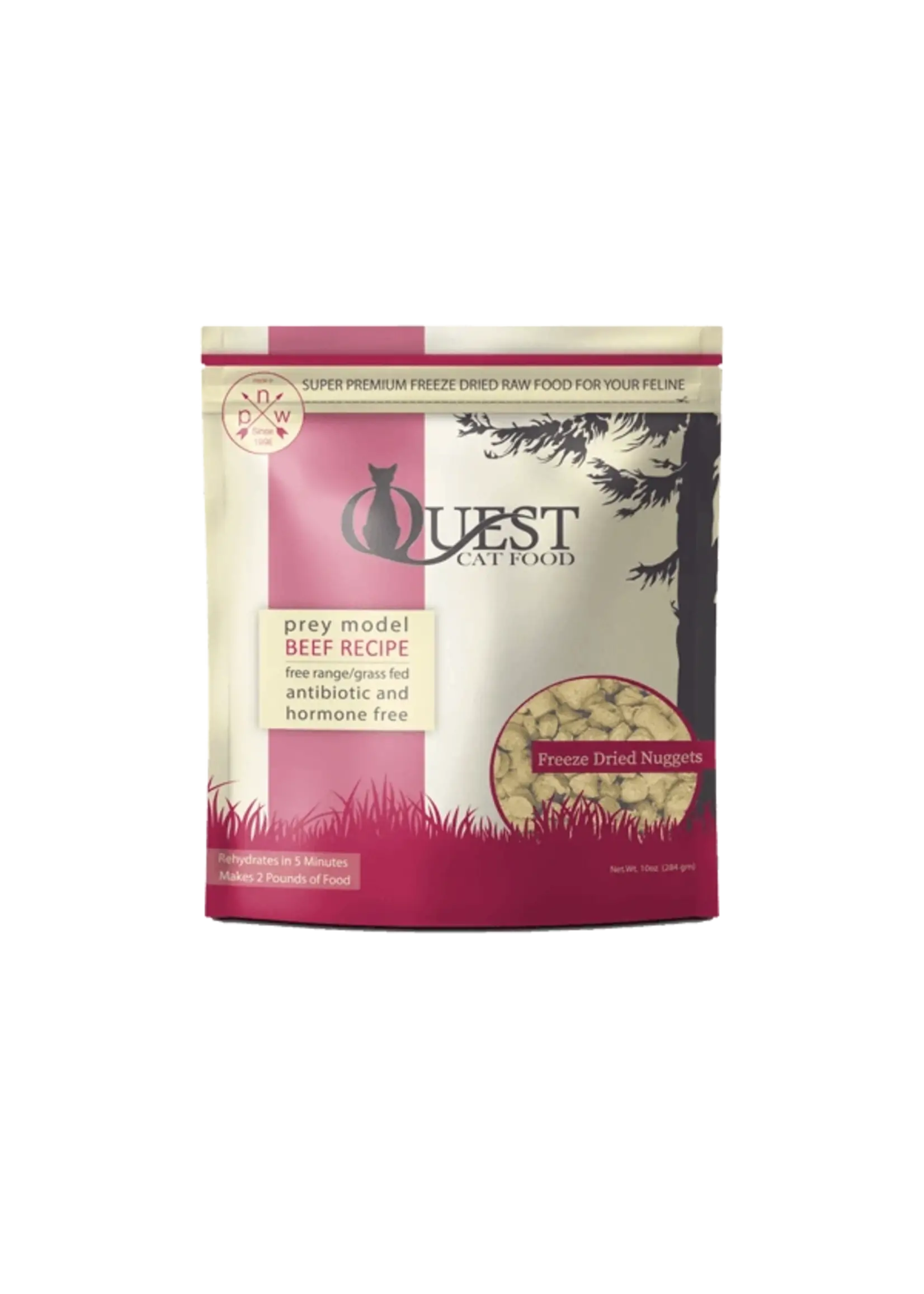 Steve's Real Food Steve's Real Food Quest 10oz Cat Freeze Dried Beef Nuggets