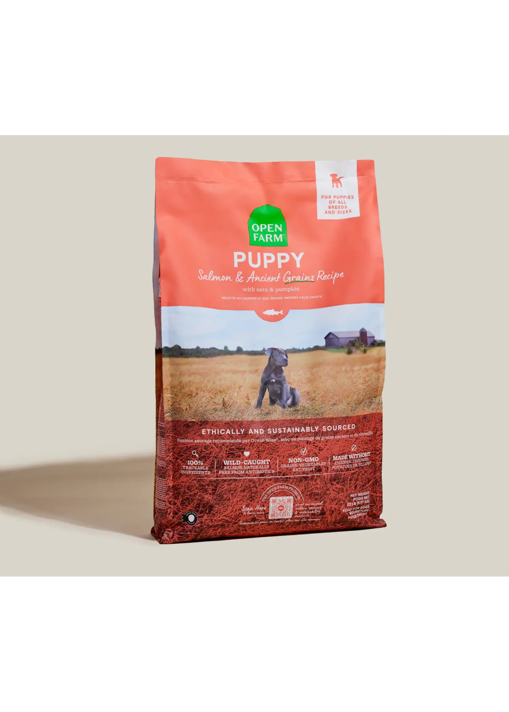 Open Farm Open Farm Dog Ancient Grains Puppy Salmon 4lb
