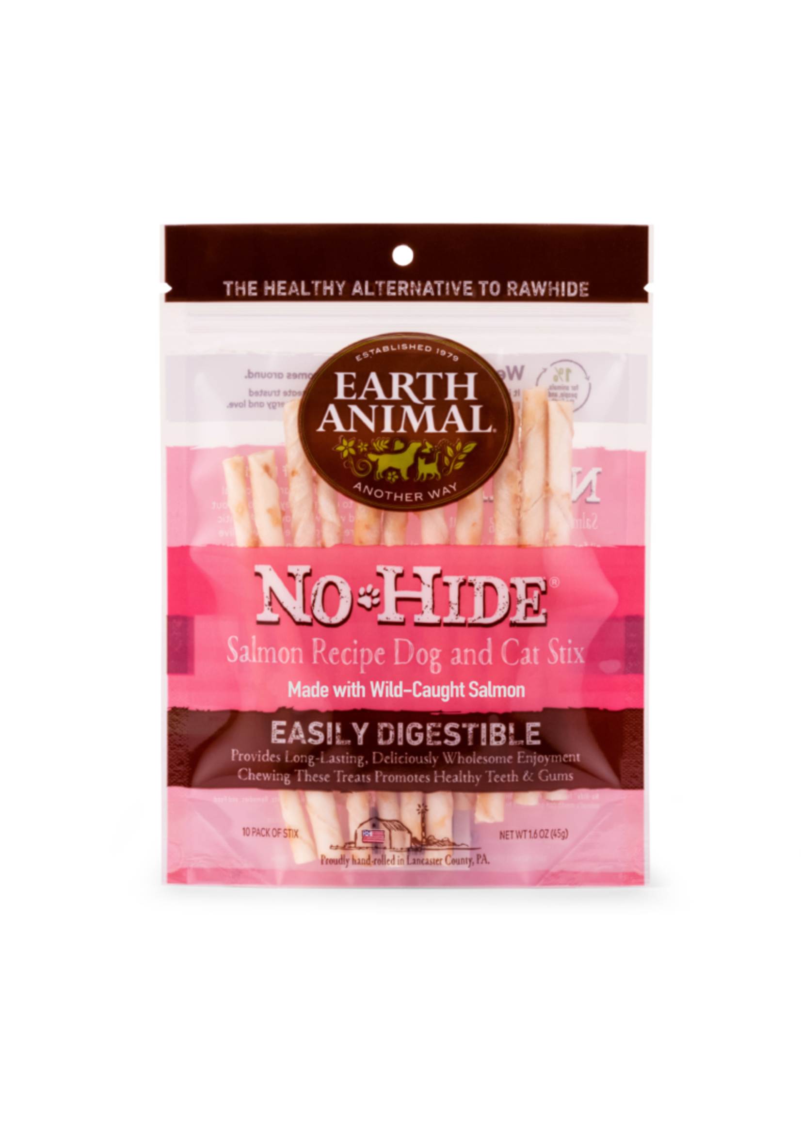 Earth Animal Dog No Hide Stix 10 Pack