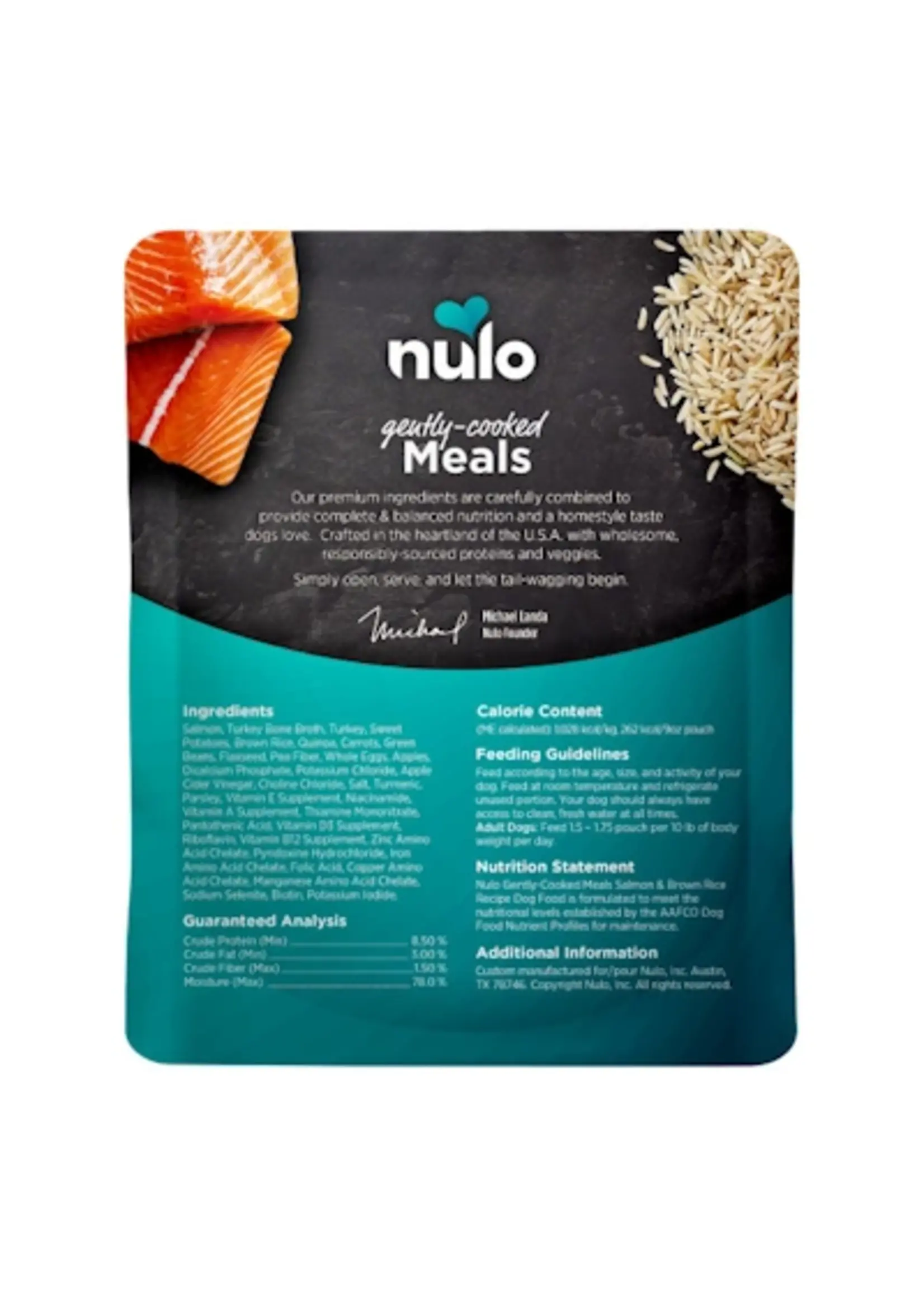 Nulo Nulo Gently-Cooked Meal for Dogs Salmon & Brown Rice