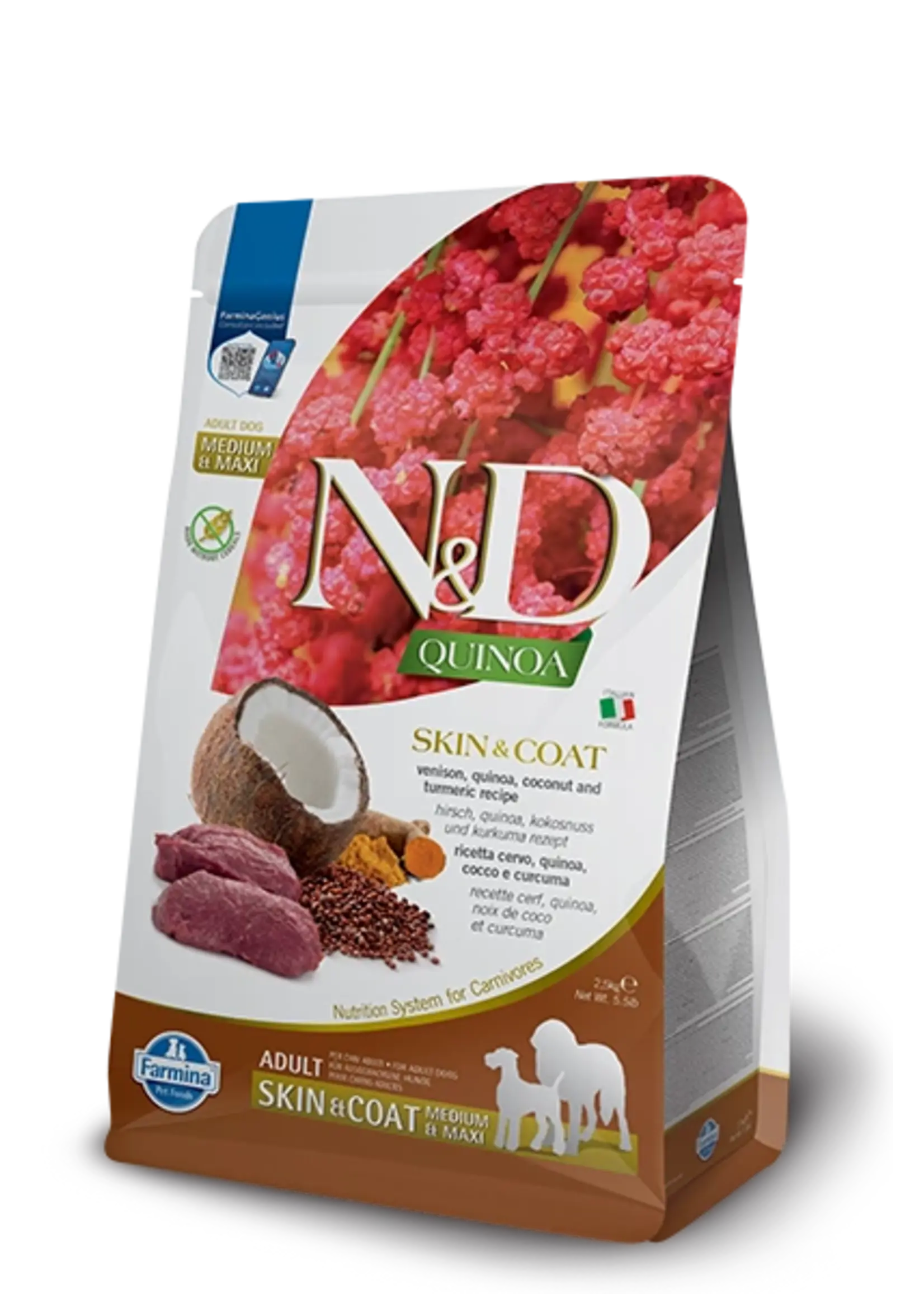 Farmina Farmina Dog N & D Quinoa Skin & Coat Venison 15.4lb