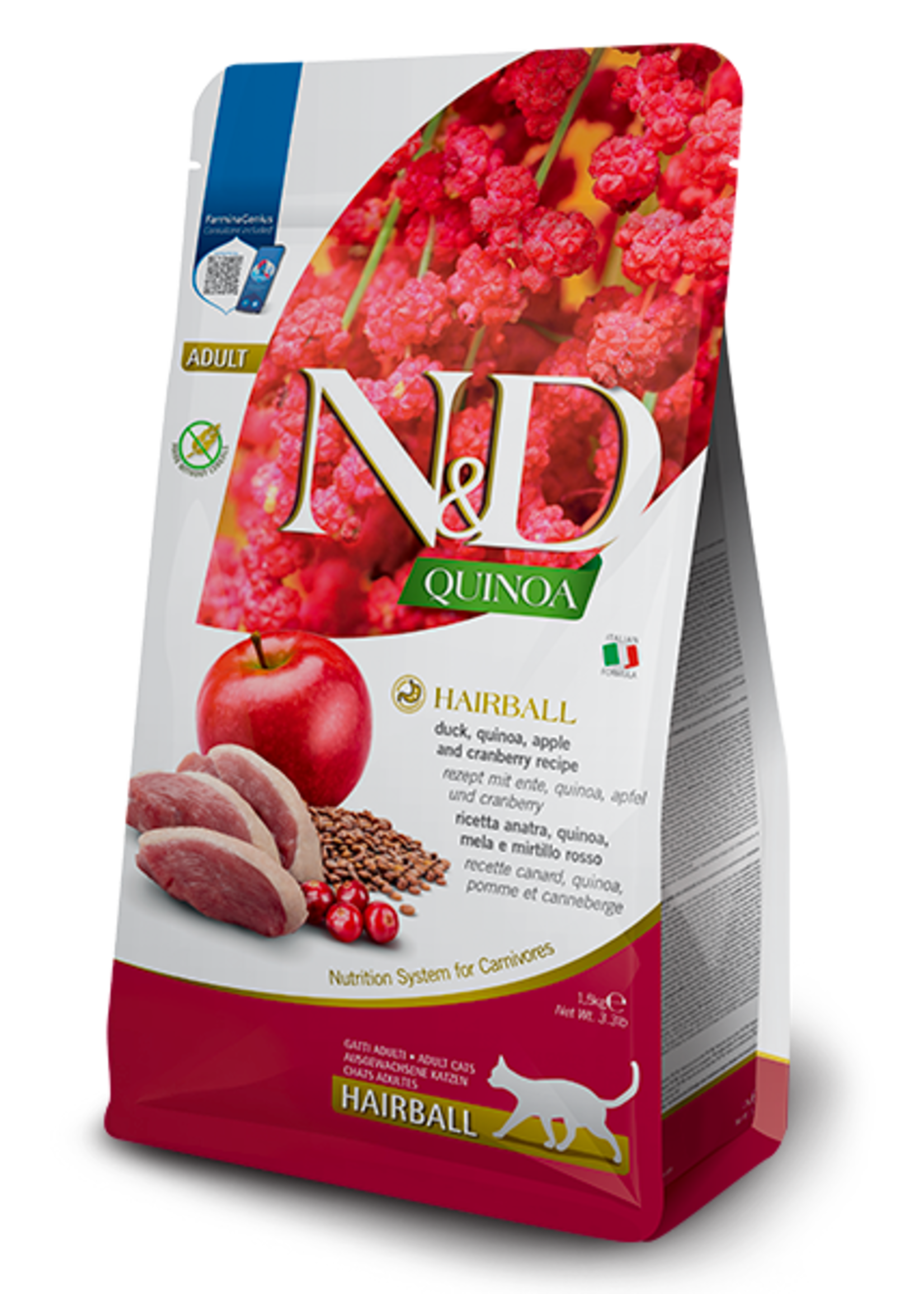 Farmina Farmina Cat N&D Quinoa: Hairball Control, 3.3lb Bag