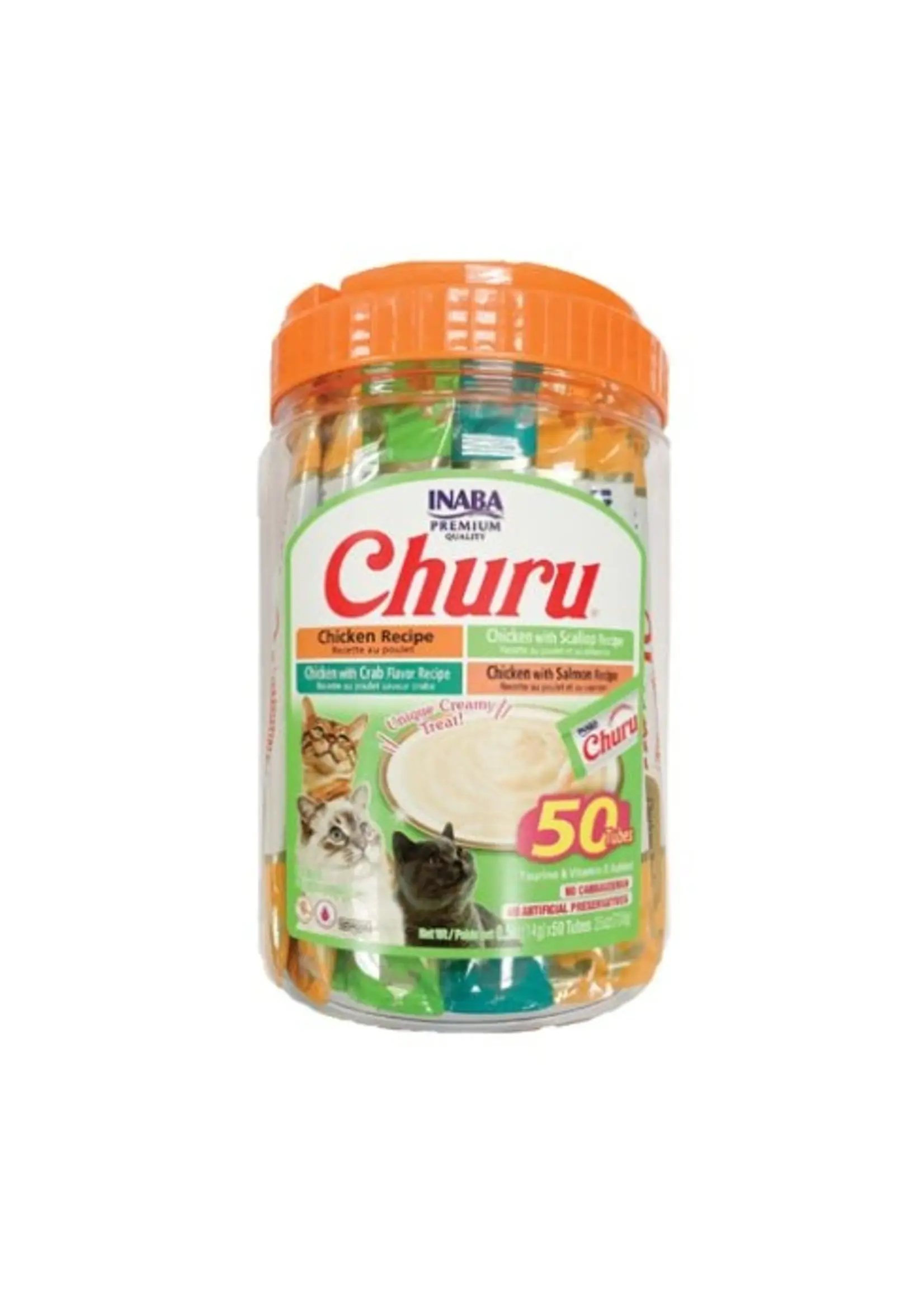 Inaba Churu Creamy Cat Treats Chicken & Seafood Variety 50 count