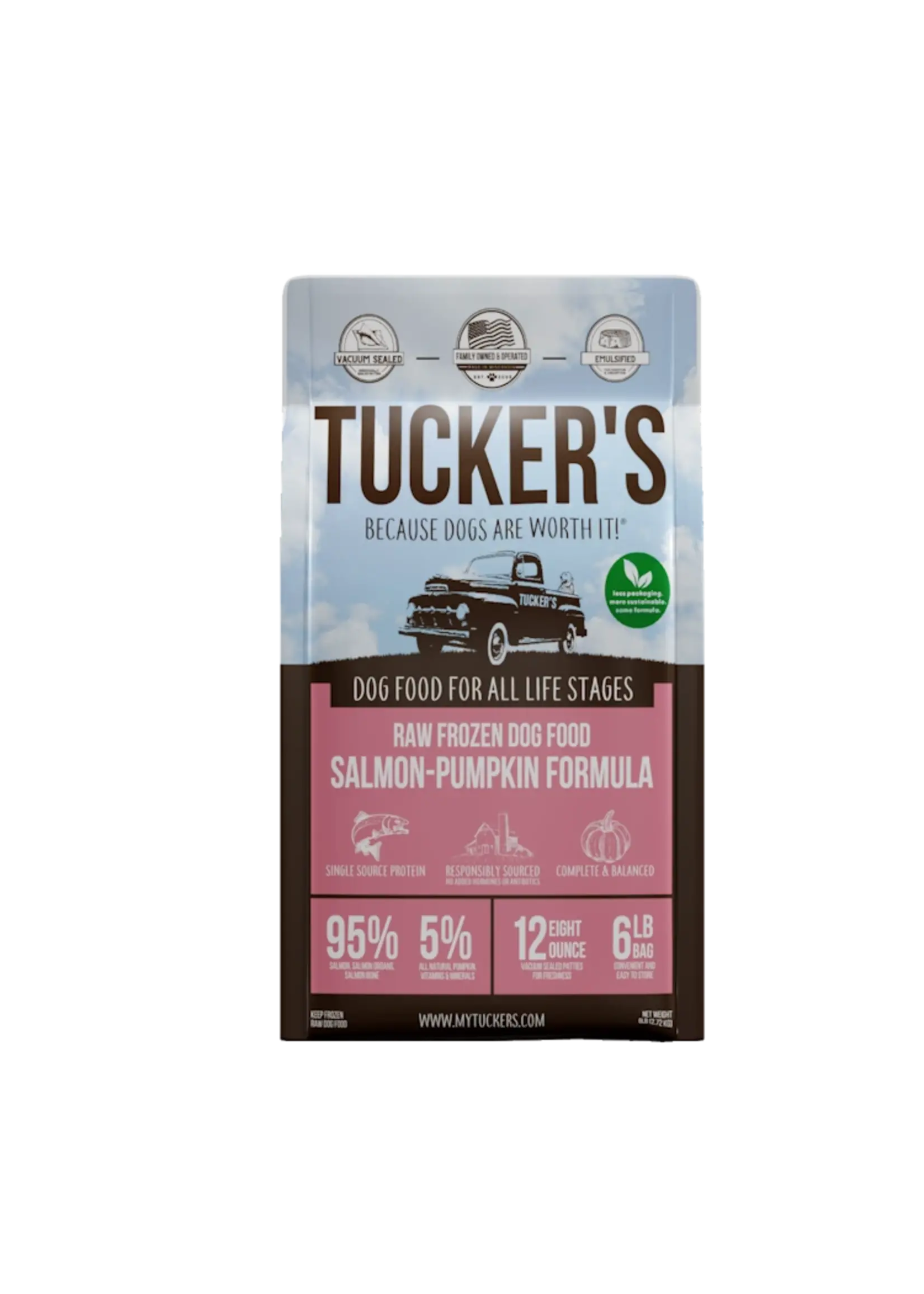 Tucker's Frozen Raw Salmon & Pumpkin Dog Recipe 6lb