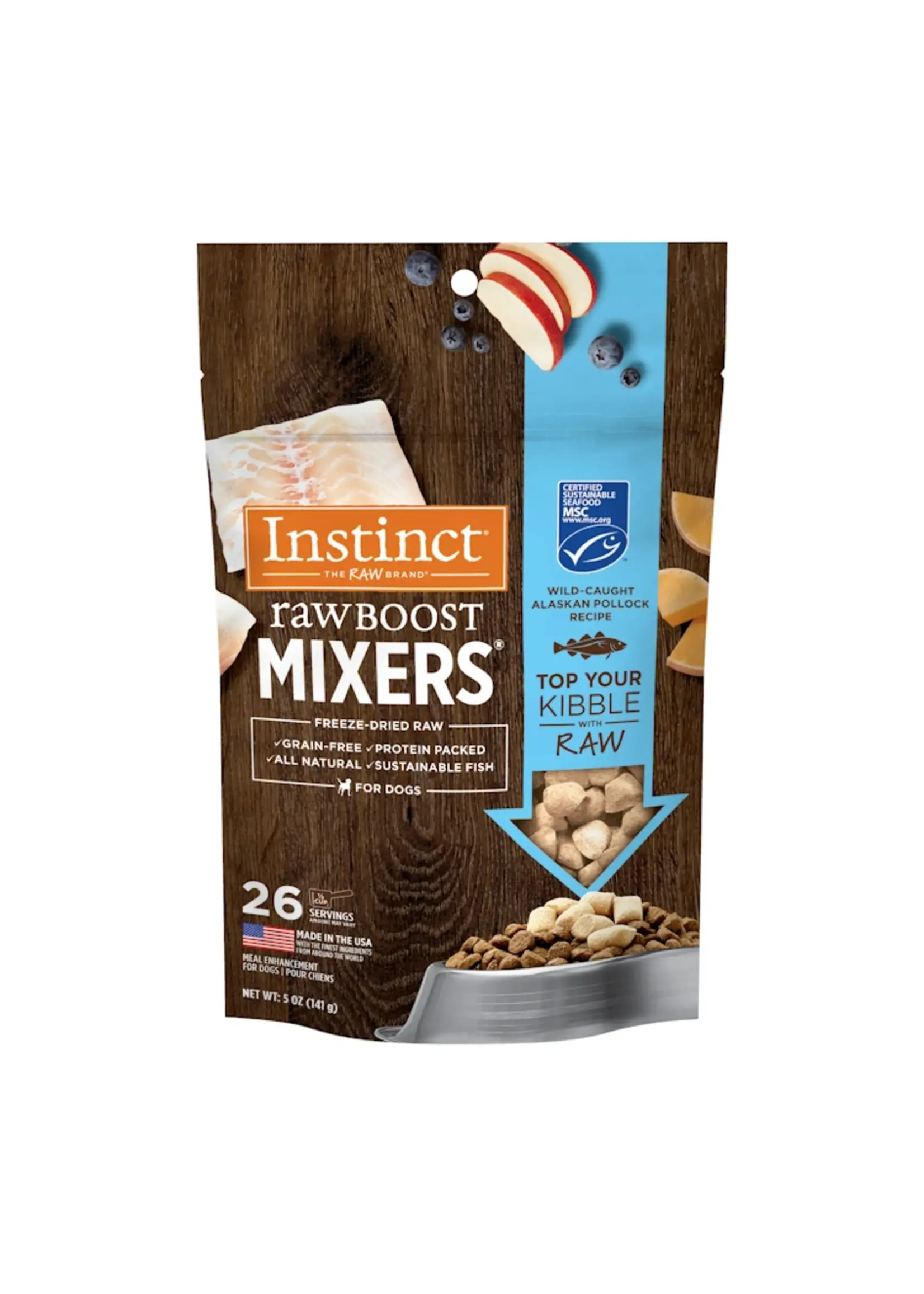 Instinct Instinct Raw Boost Mixers Dog Wild Caught Alaskan Pollock Recipe 5.5oz