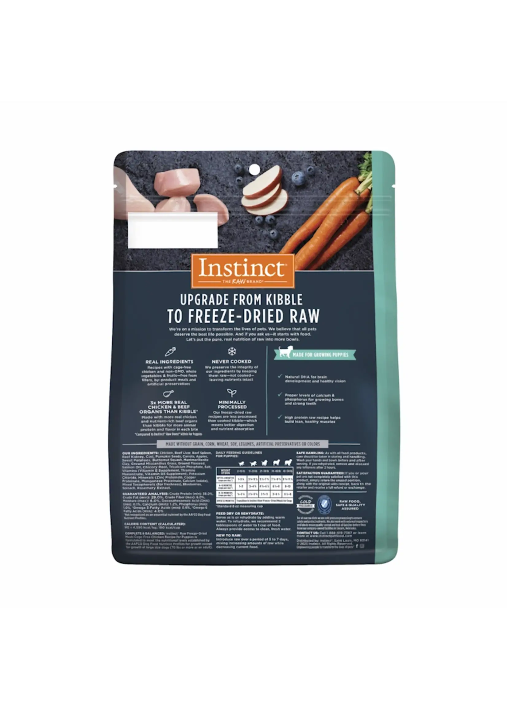 Instinct Instinct Raw Freeze-Dried Meals Cage-Free Chicken Puppy Recipe