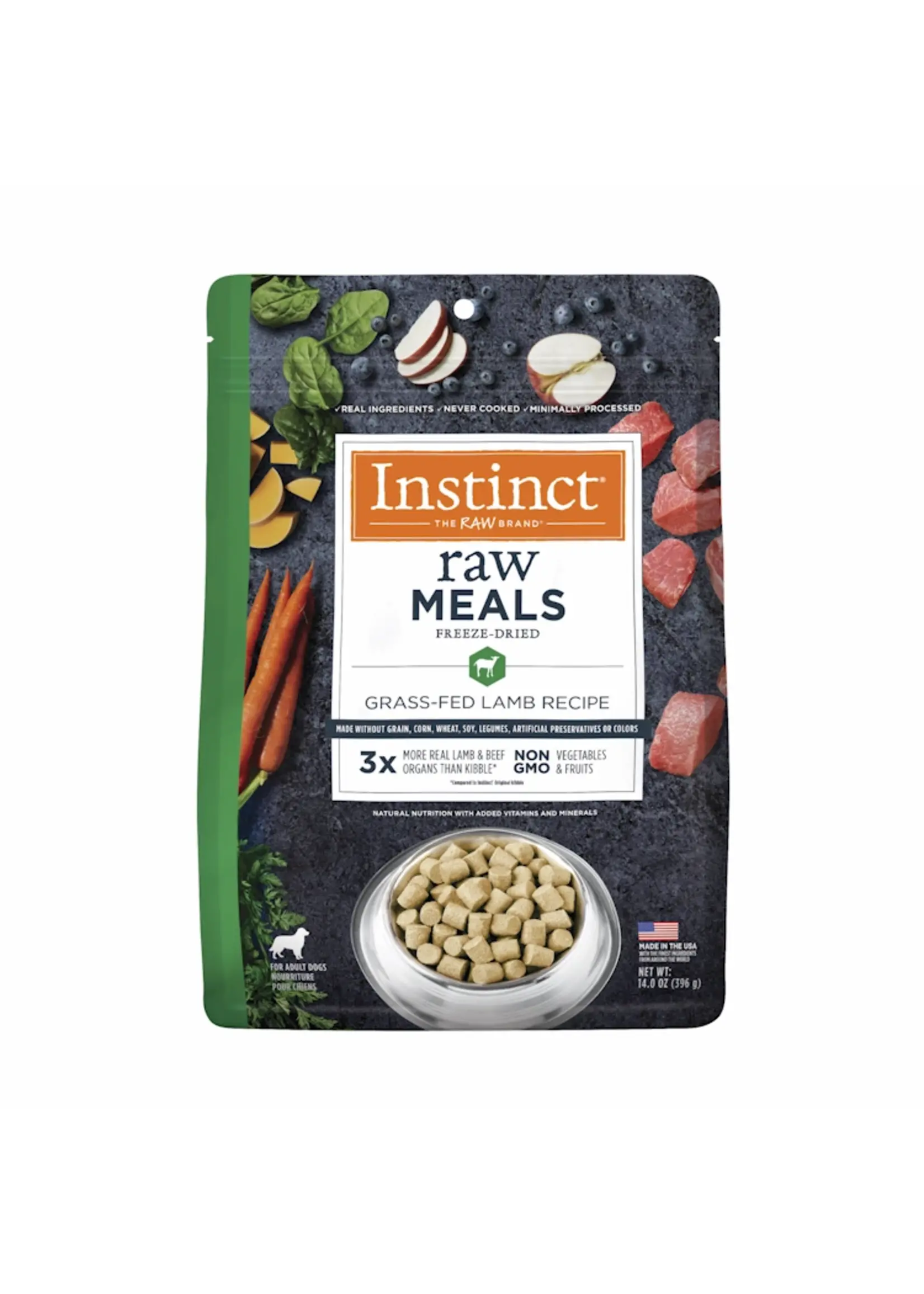 Instinct Instinct Raw Freeze-Dried Meals Grass-Fed Lamb Dog Recipe