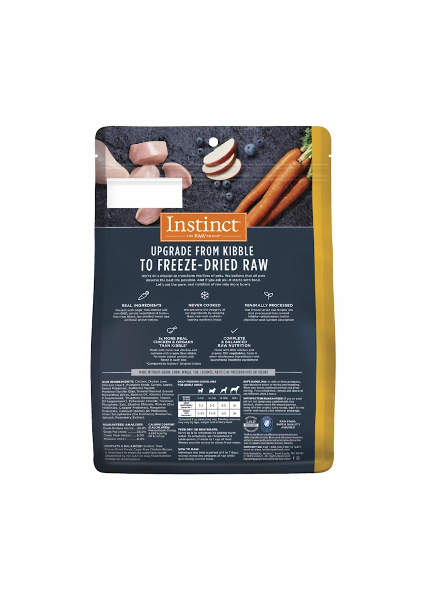 Instinct Instinct Raw Freeze-Dried Meals Cage-Free Chicken Dog Recipe