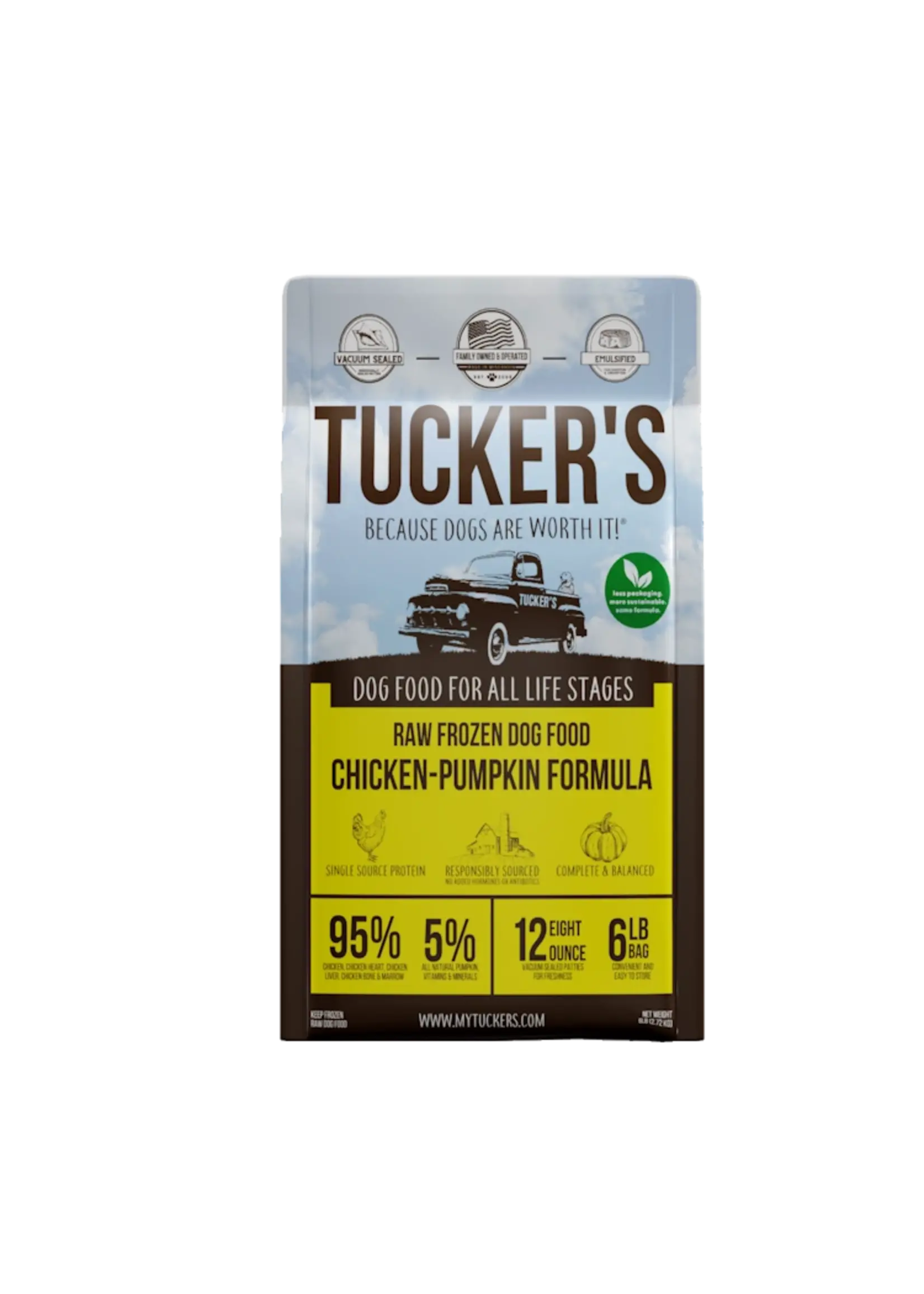 Tucker's Frozen Raw Chicken & Pumpkin Dog Recipe 6lb
