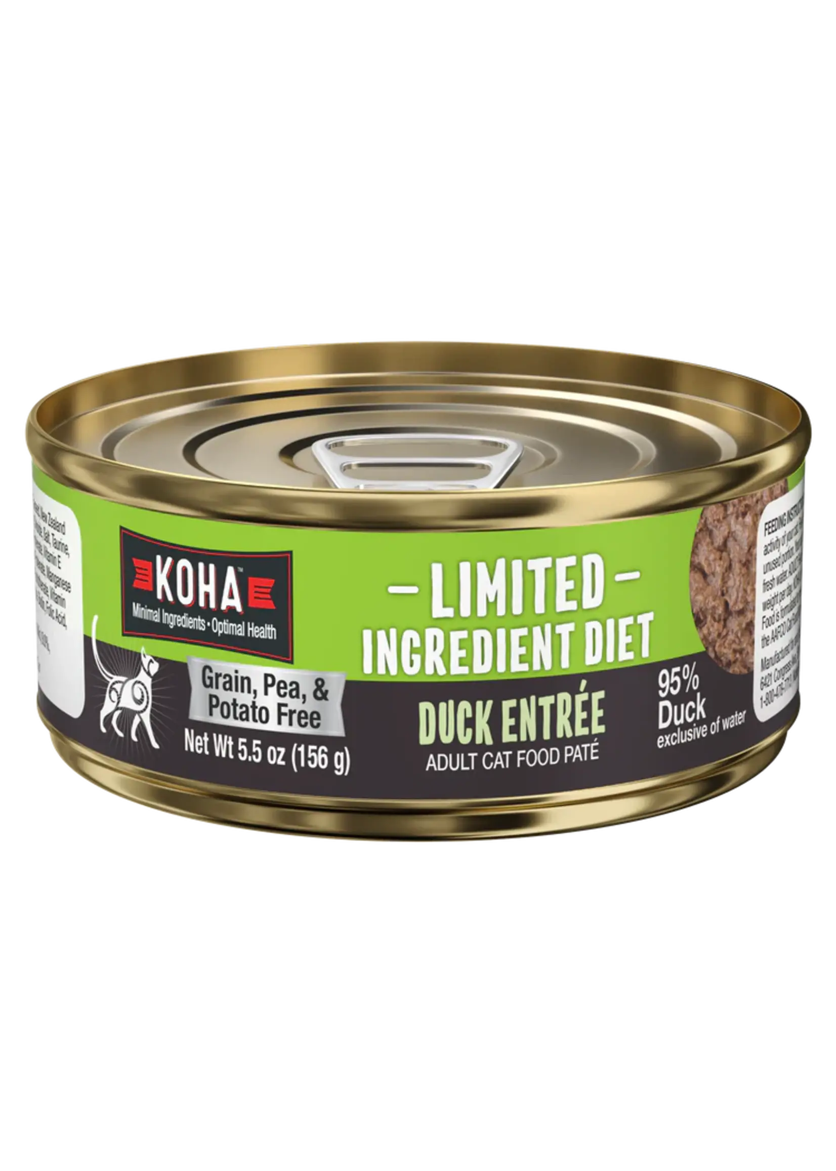 Koha Limited Ingredient 96% Duck Pate 5.5oz Can