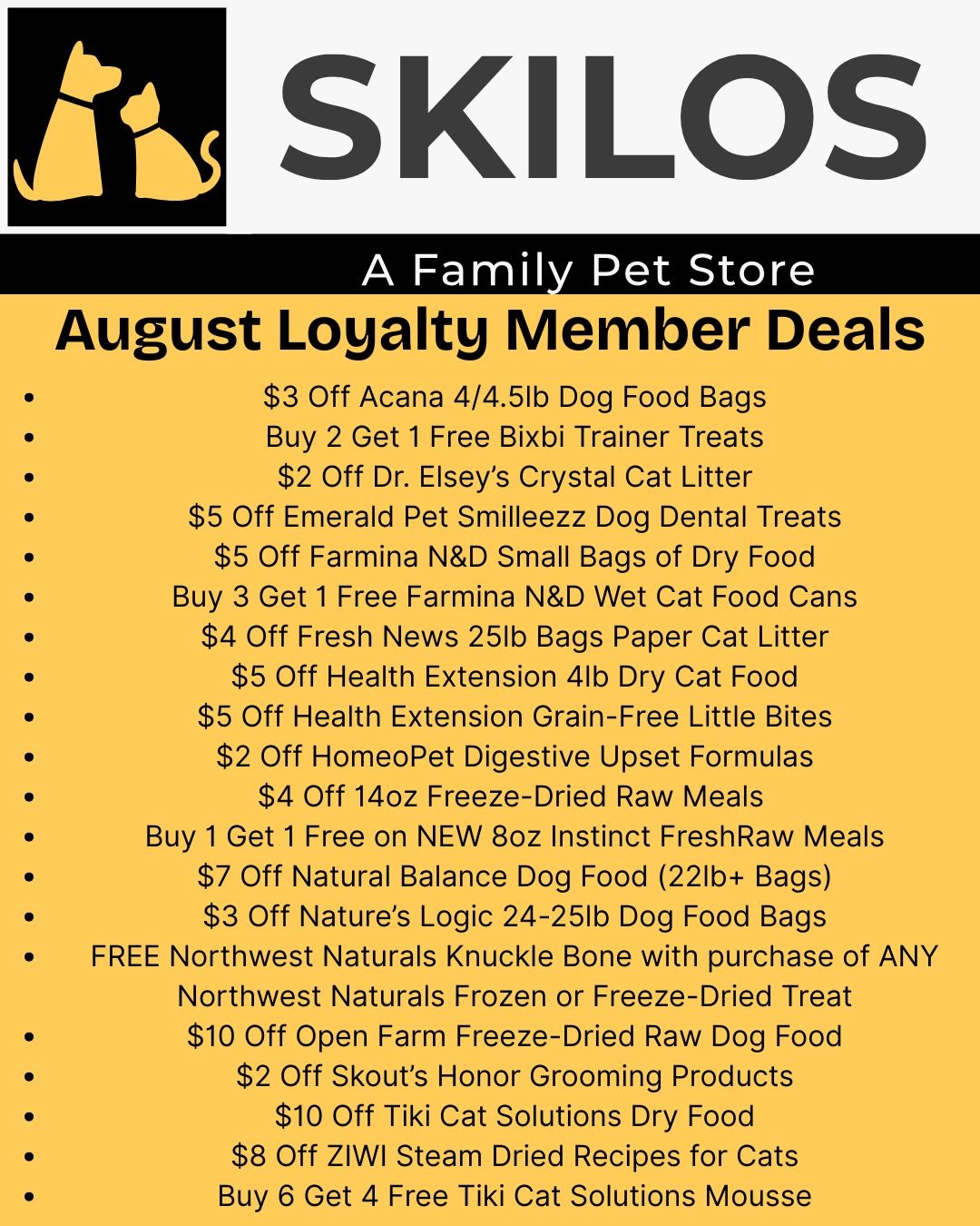 Milwaukee Pet Supplies Skilos Deals Dog Food, Cat Food