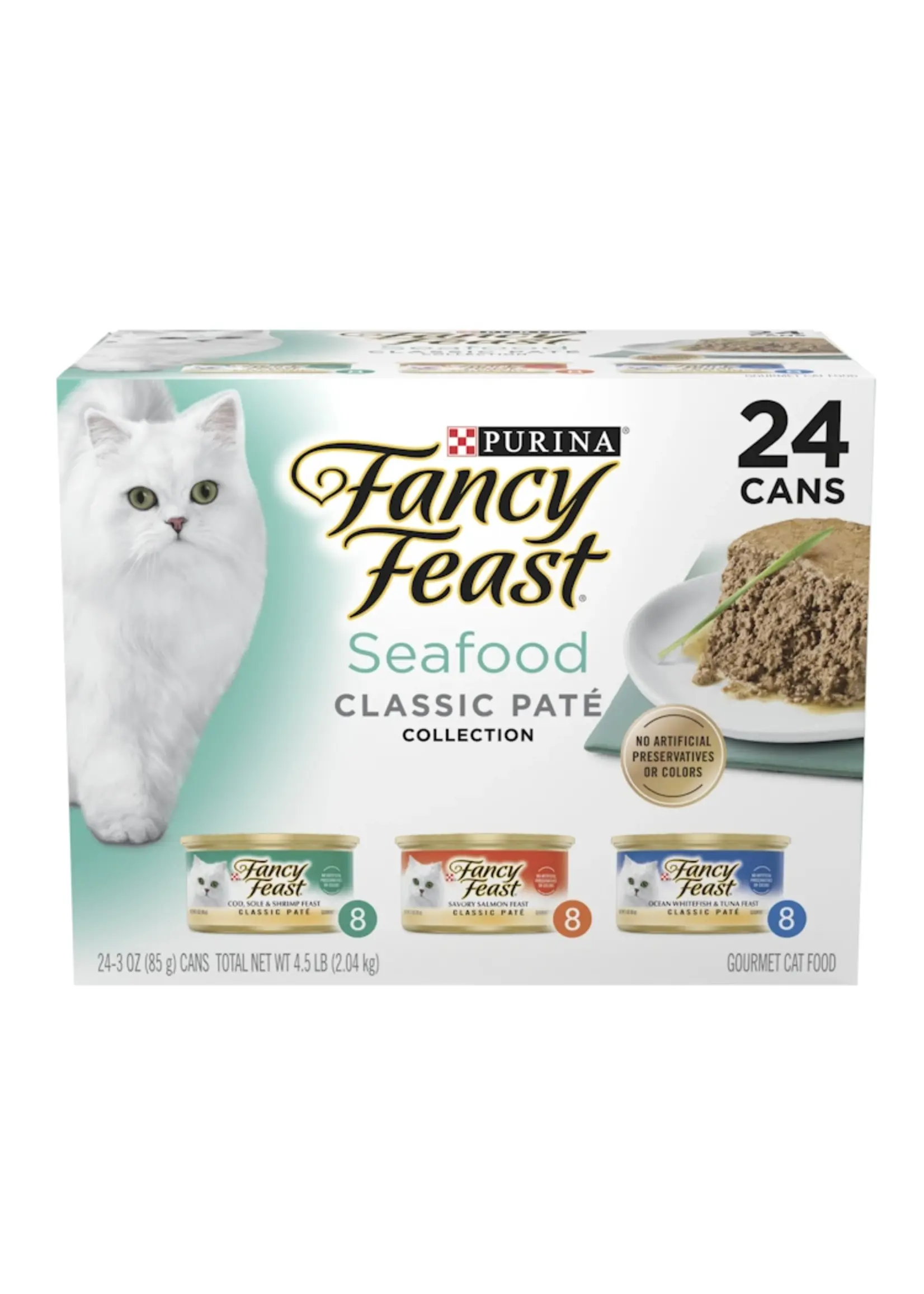 Purina Fancy Feast Purina Fancy Feast Classic Seafood Feast Variety Pack 24 x 3 oz
