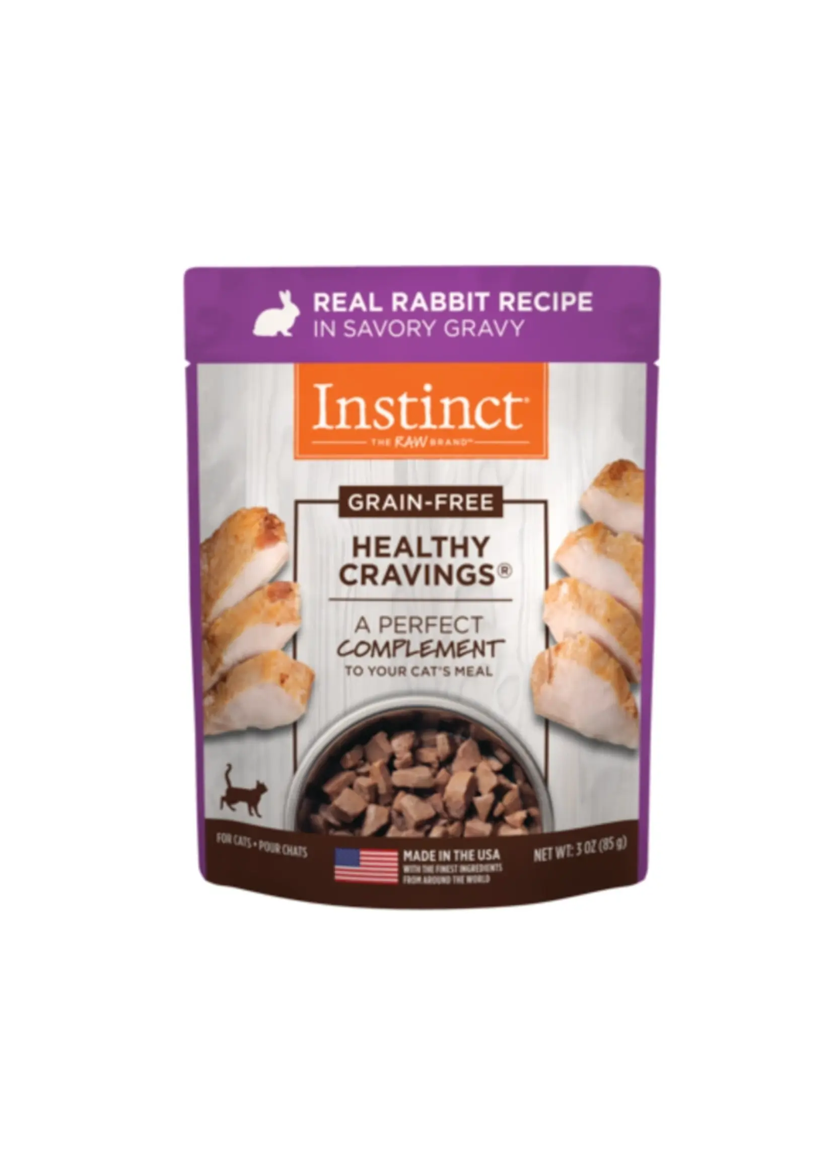 Instinct Instinct Healthy Cravings Rabbit Cat Recipe 3oz Pouches