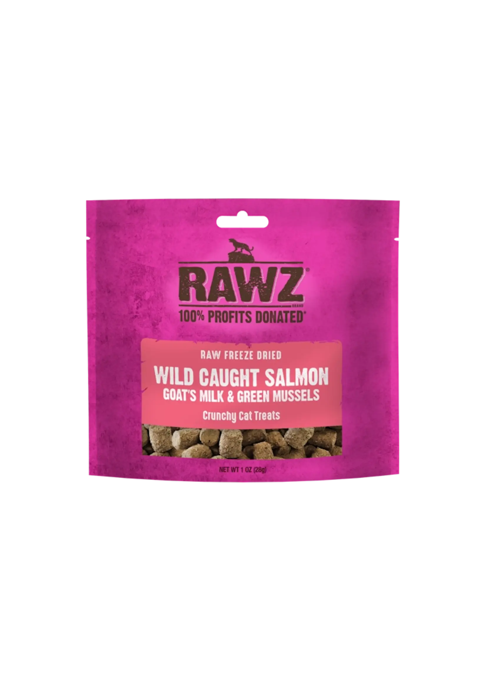 Rawz Rawz Salmon & Goat's Milk Freeze Dried Cat Treat 1oz