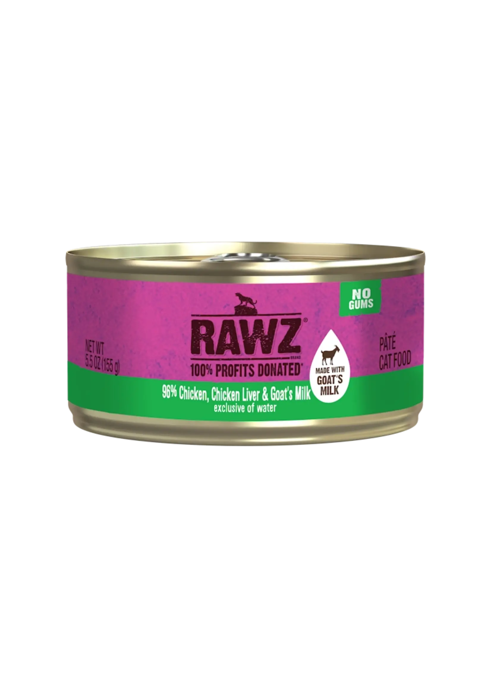 Rawz Rawz Cat Chicken, Chicken Liver & Goat's Milk 5.5oz