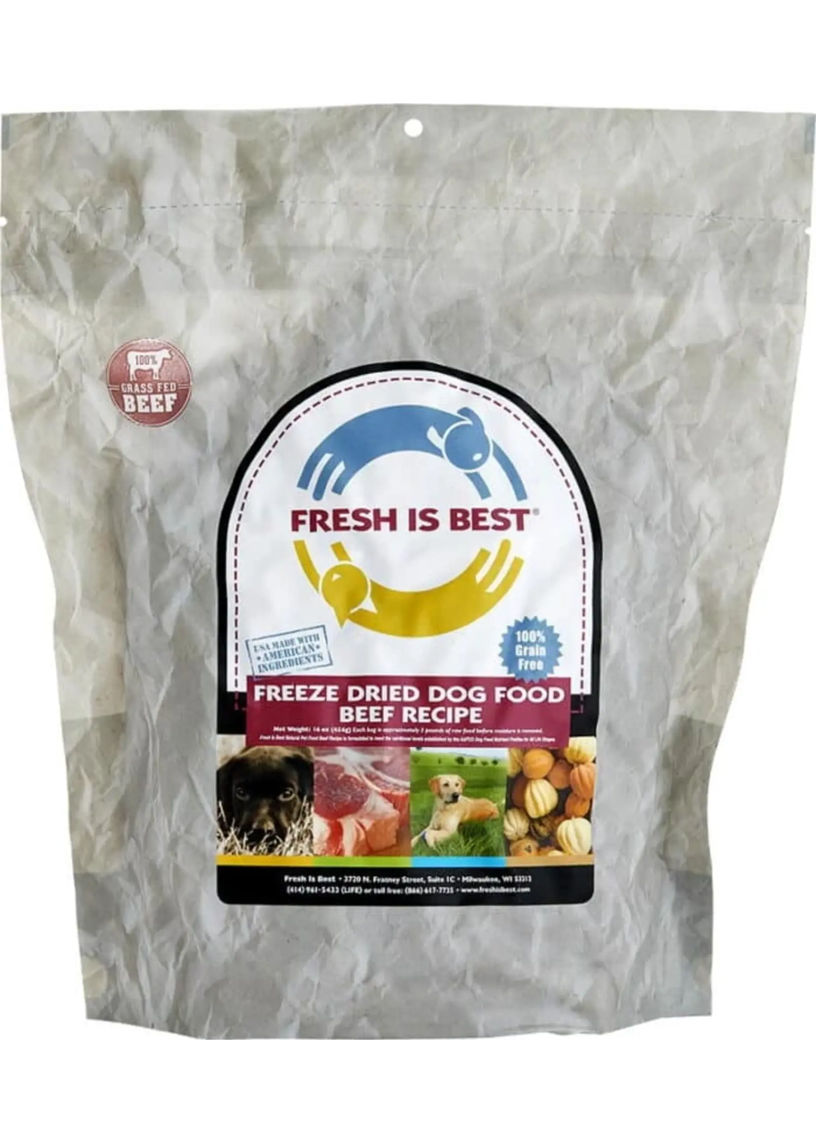 Fresh Is Best Fresh is Best Freeze Dried Beef Dog Food 16oz