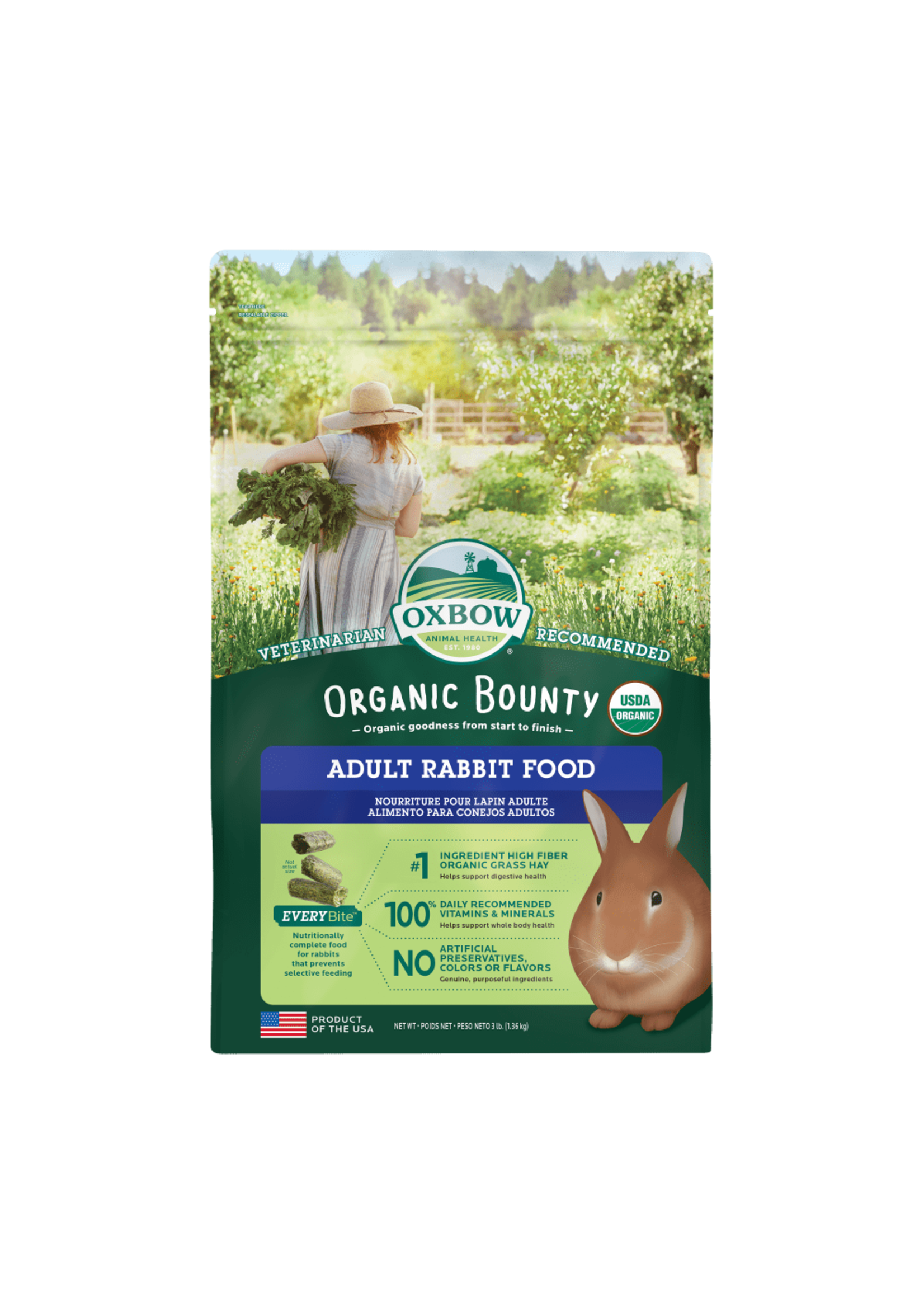 Oxbow Oxbow Organic Bounty Adult Rabbit 3lb