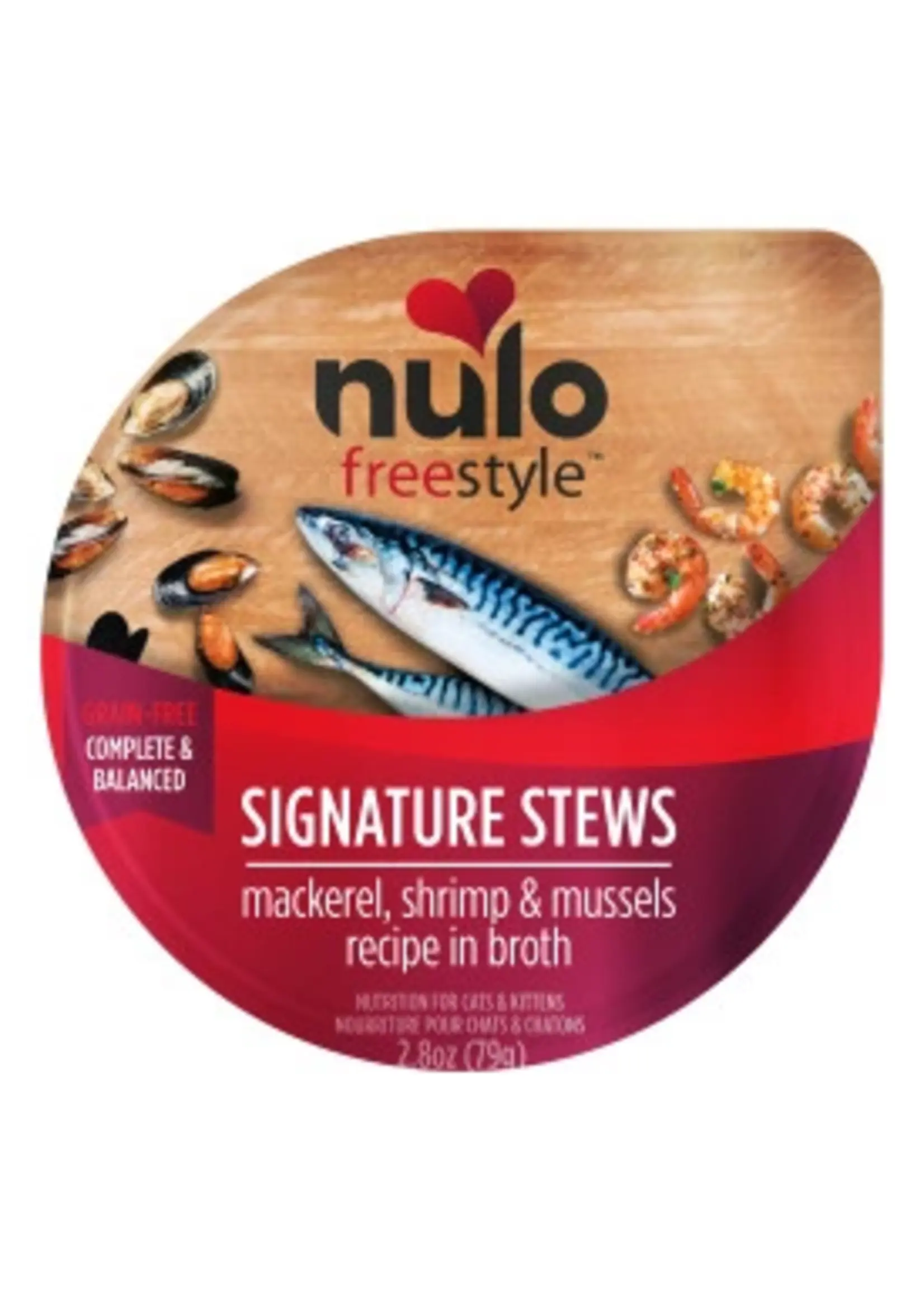 Nulo Nulo Freestyle Signature Stews Mackerel, Shrimp, & Mussels Stew, 2.8oz Cup