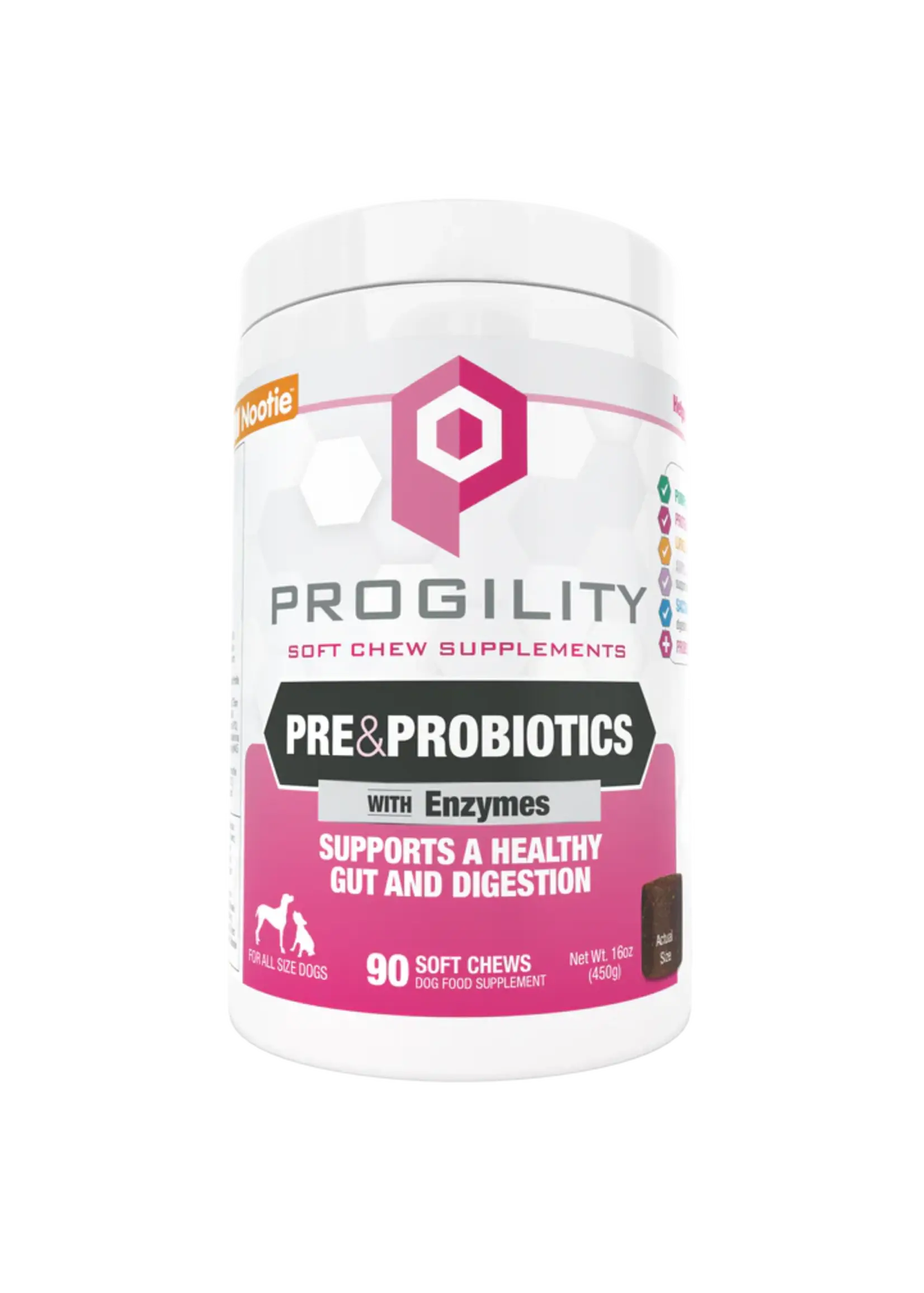 Nootie Nootie Dog Progility Digestive Support Large Chews 90 count