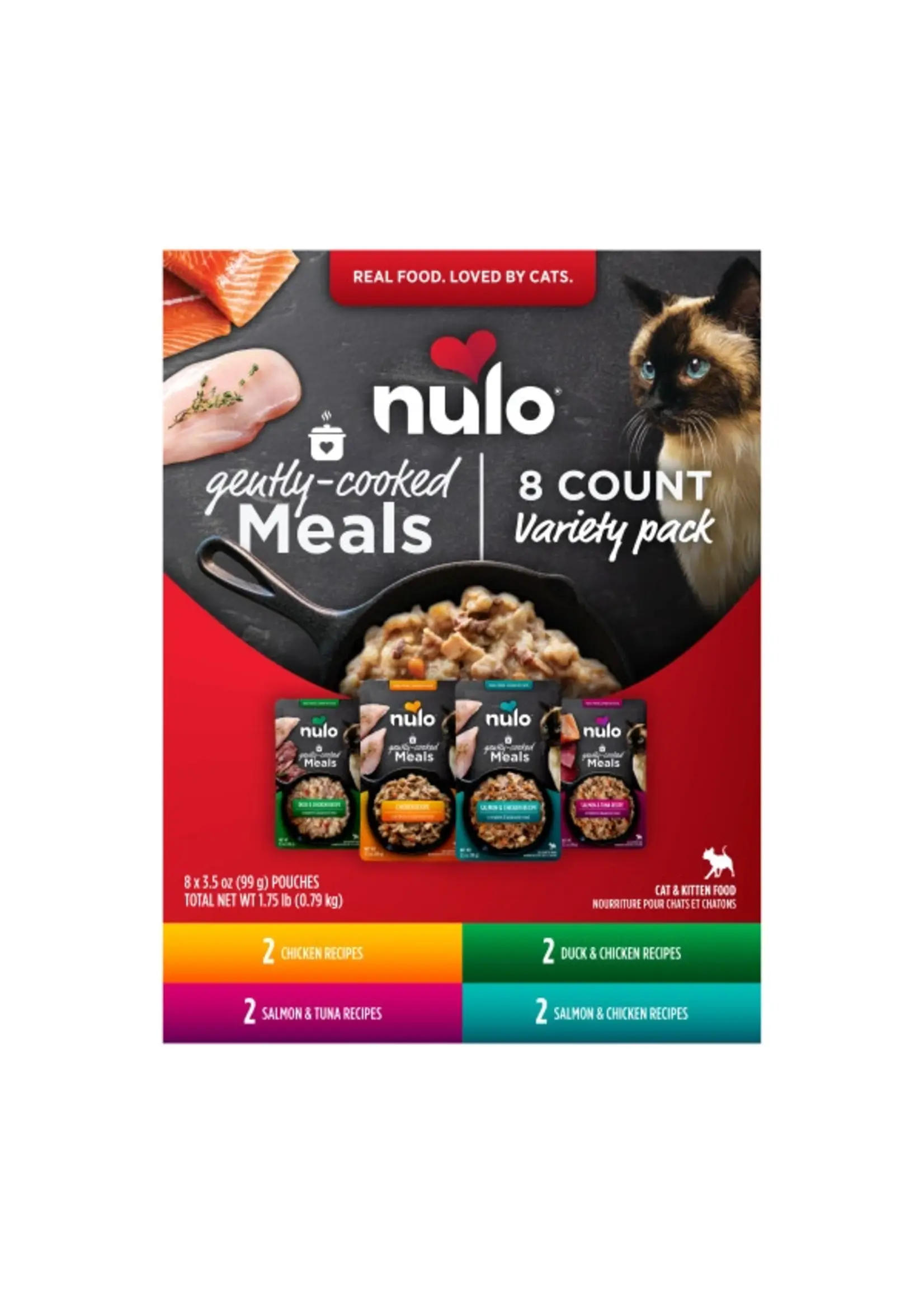Nulo Nulo Cat Food Gently Cooked Meals Variety Pack