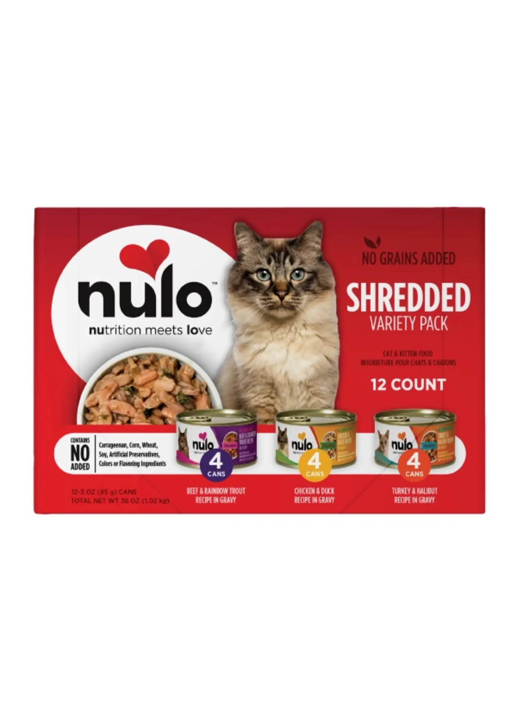 Nulo Nulo FreeStyle Cat Food Shredded Variety Pack 12/3oz