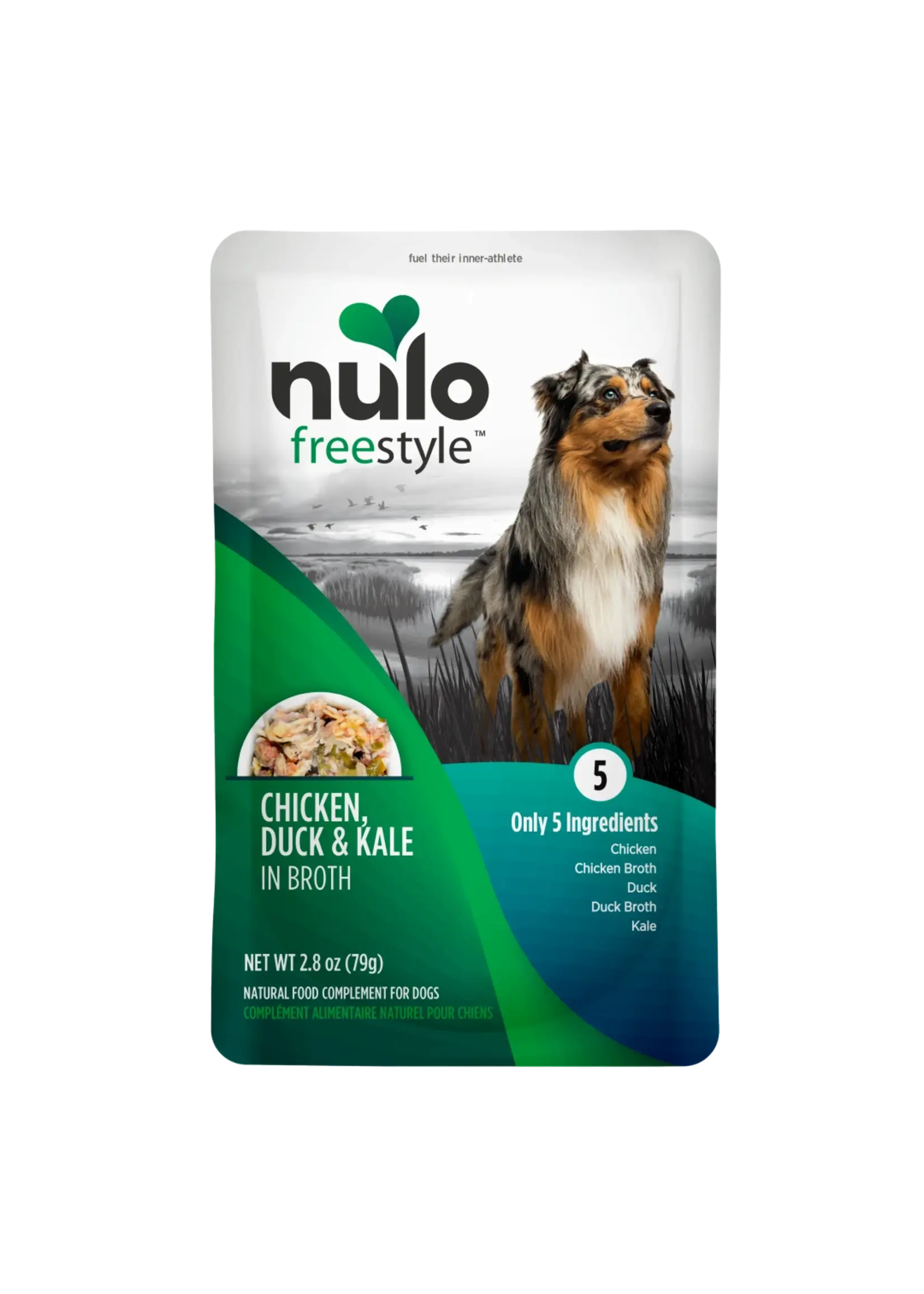 Nulo Nulo FreeStyle Dog Pouch in Broth 2.8oz Chicken, Duck & Kale