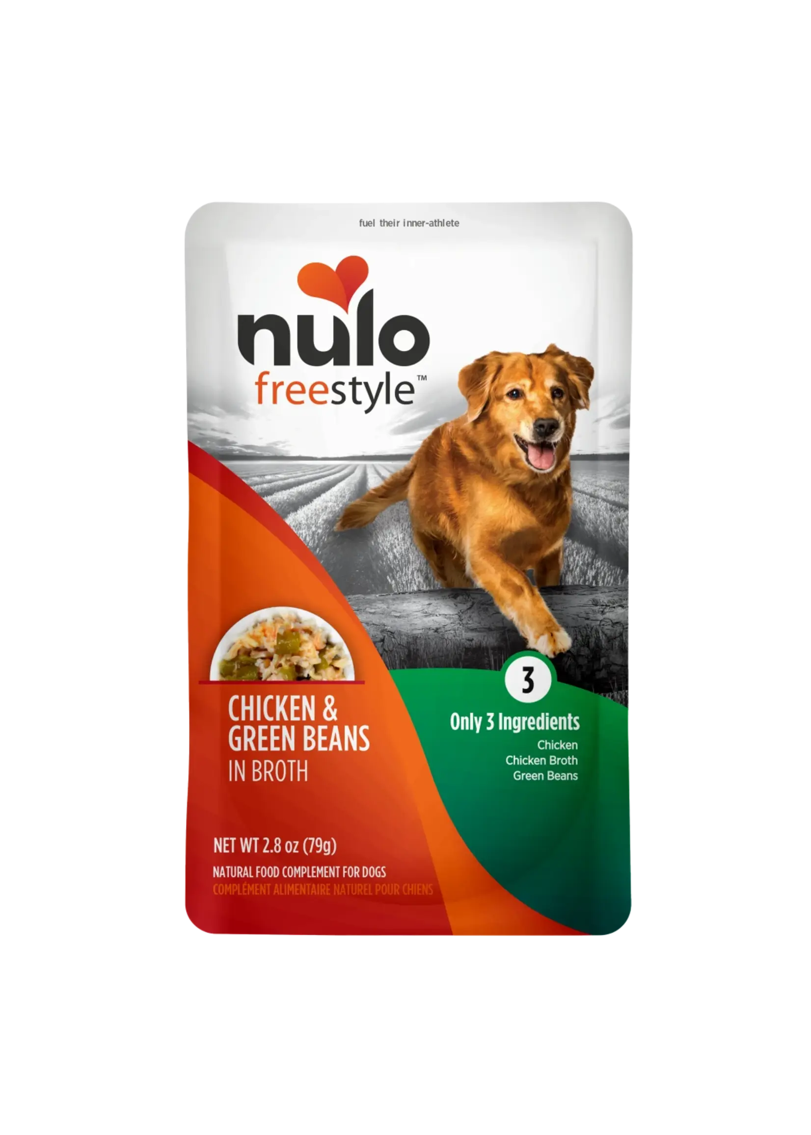 Nulo Nulo FreeStyle Dog Pouch in Broth 2.8oz Chicken & Green Beans