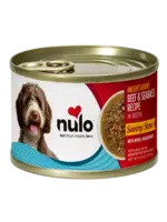 Nulo Nulo Ancient Grains Beef & Seabass Recipe in Broth for Dogs 6oz Can