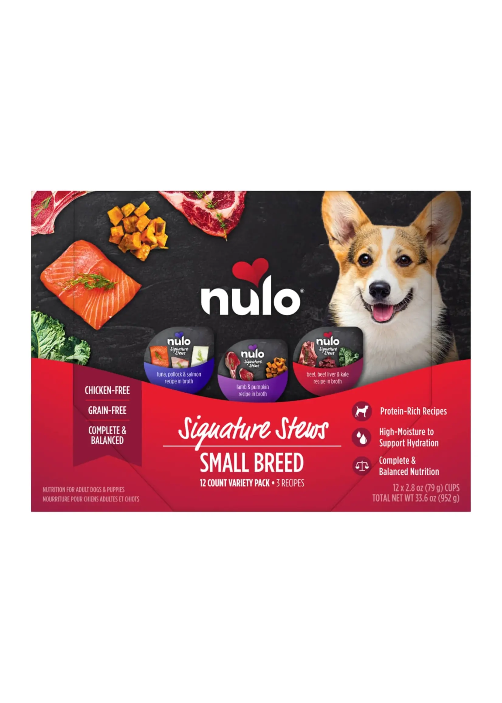 Nulo Nulo Signature Stews Small Breed Chicken-Free 12 count Variety Pack
