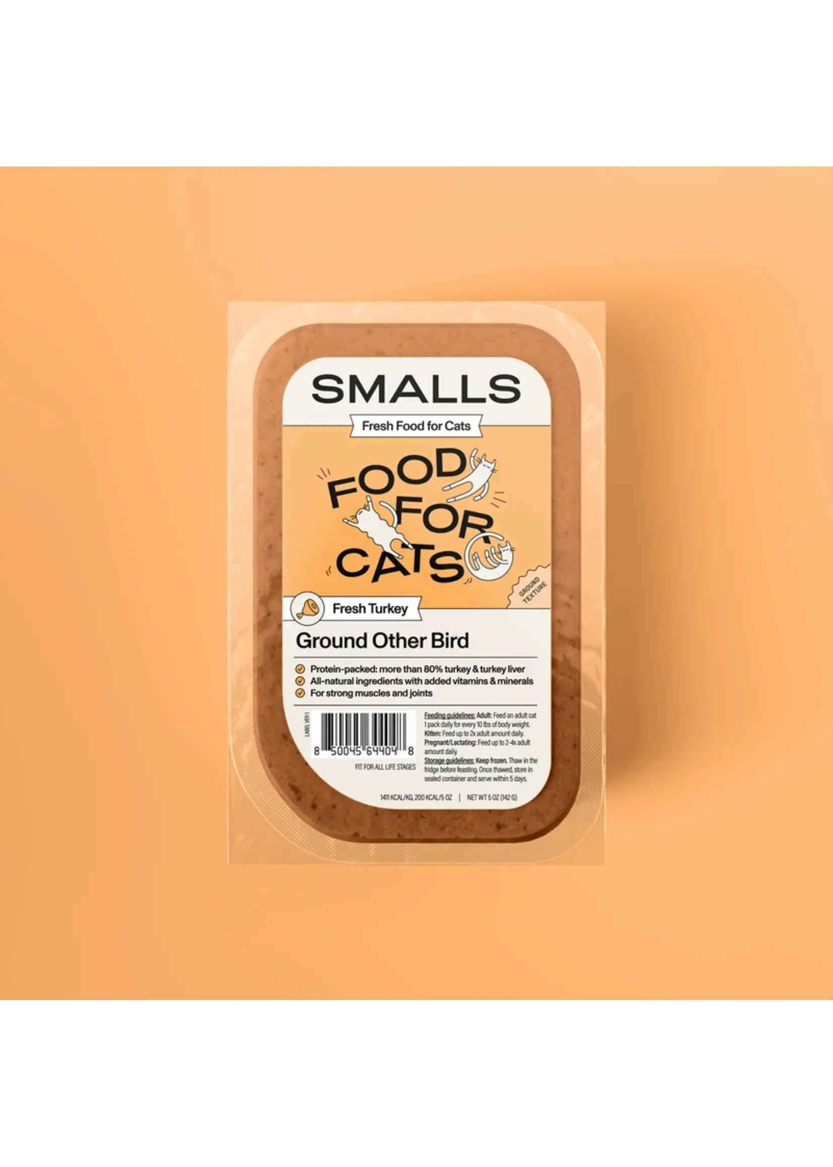 Smalls Smalls Frozen Fresh Ground Other Bird Turkey Cat Food 5oz
