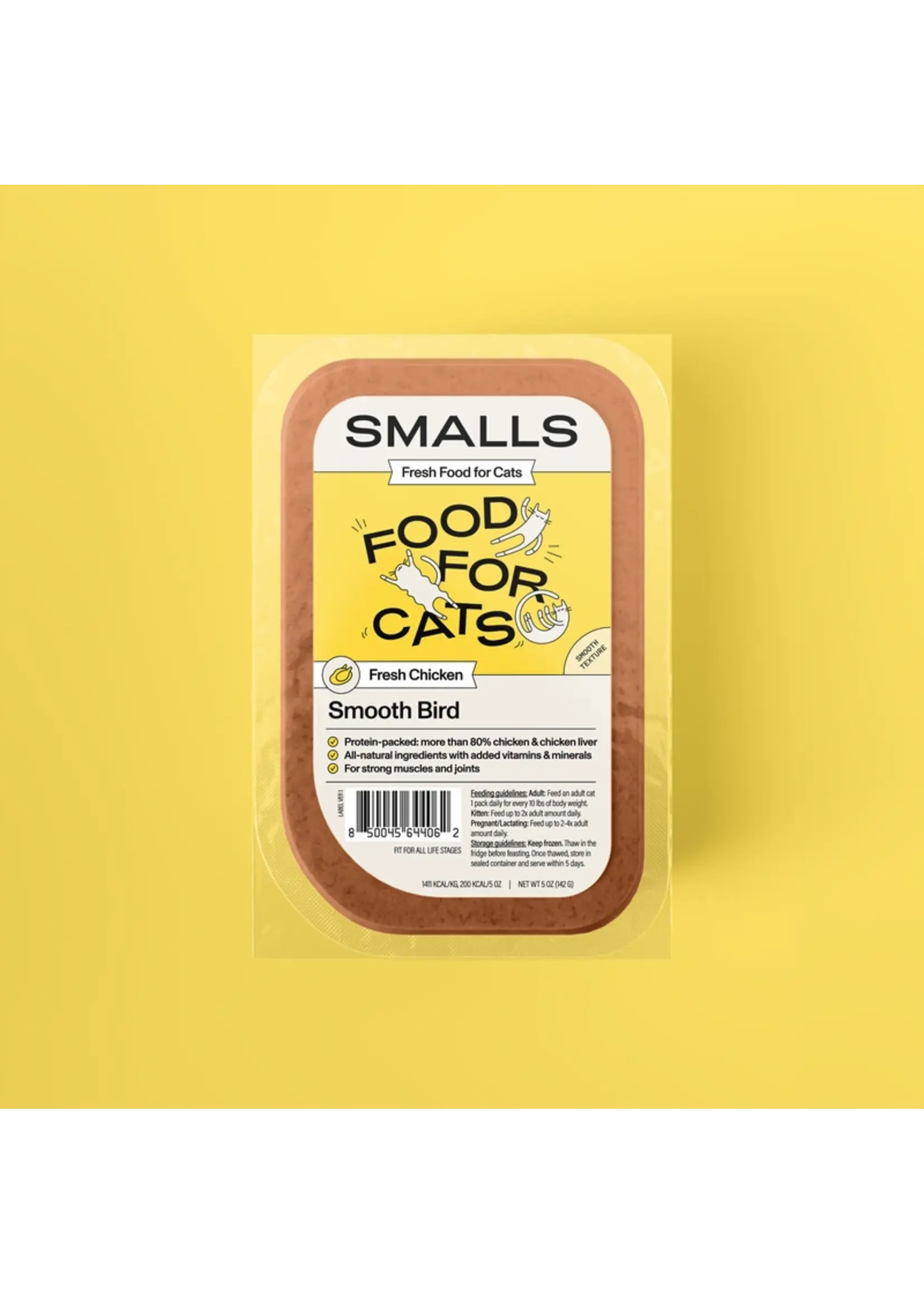 Smalls Smalls Frozen Fresh Smooth Bird Chicken Cat Food 5oz