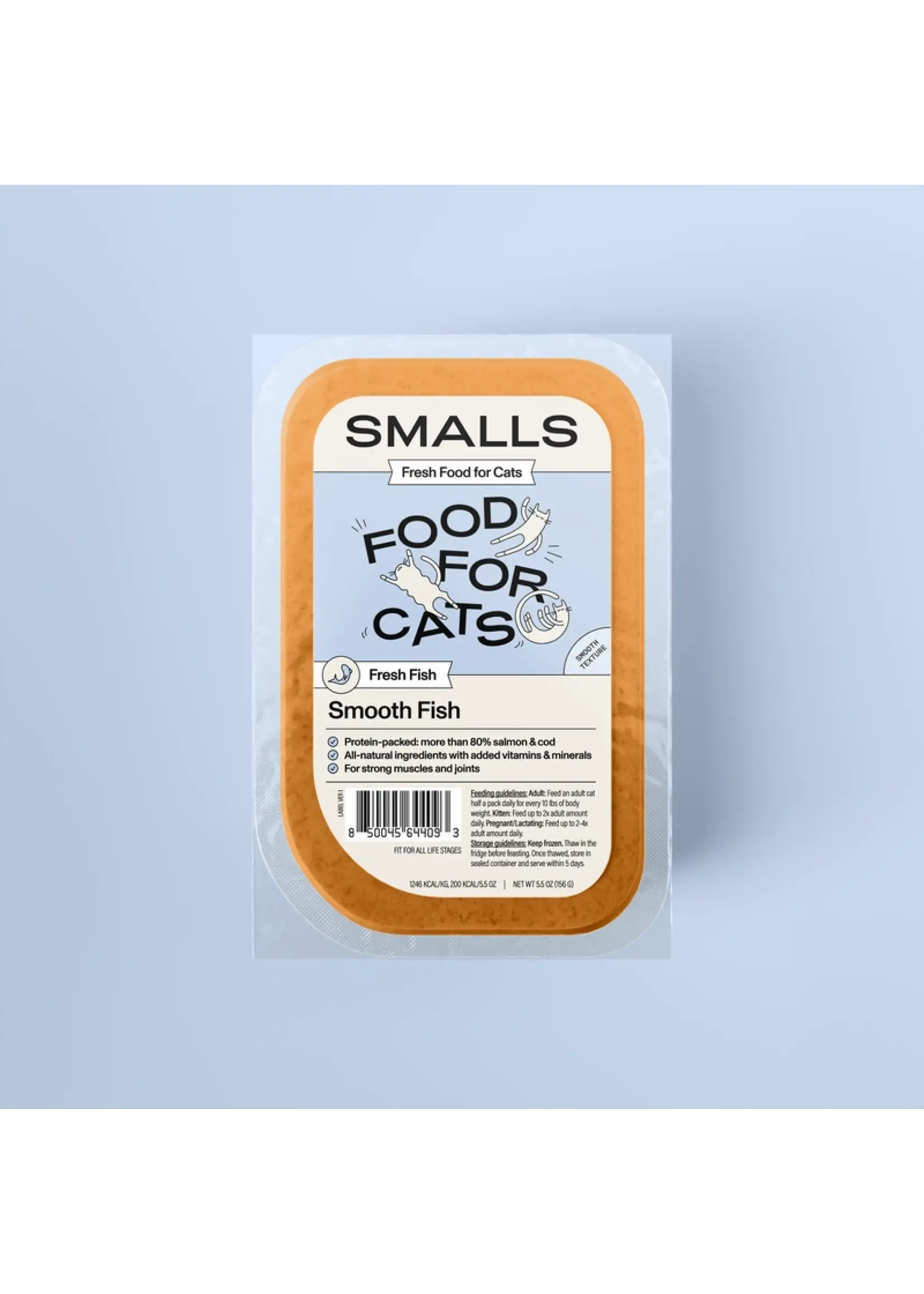 Smalls Smalls Frozen Fresh Smooth Fish Salmon Cod Cat Food 5oz