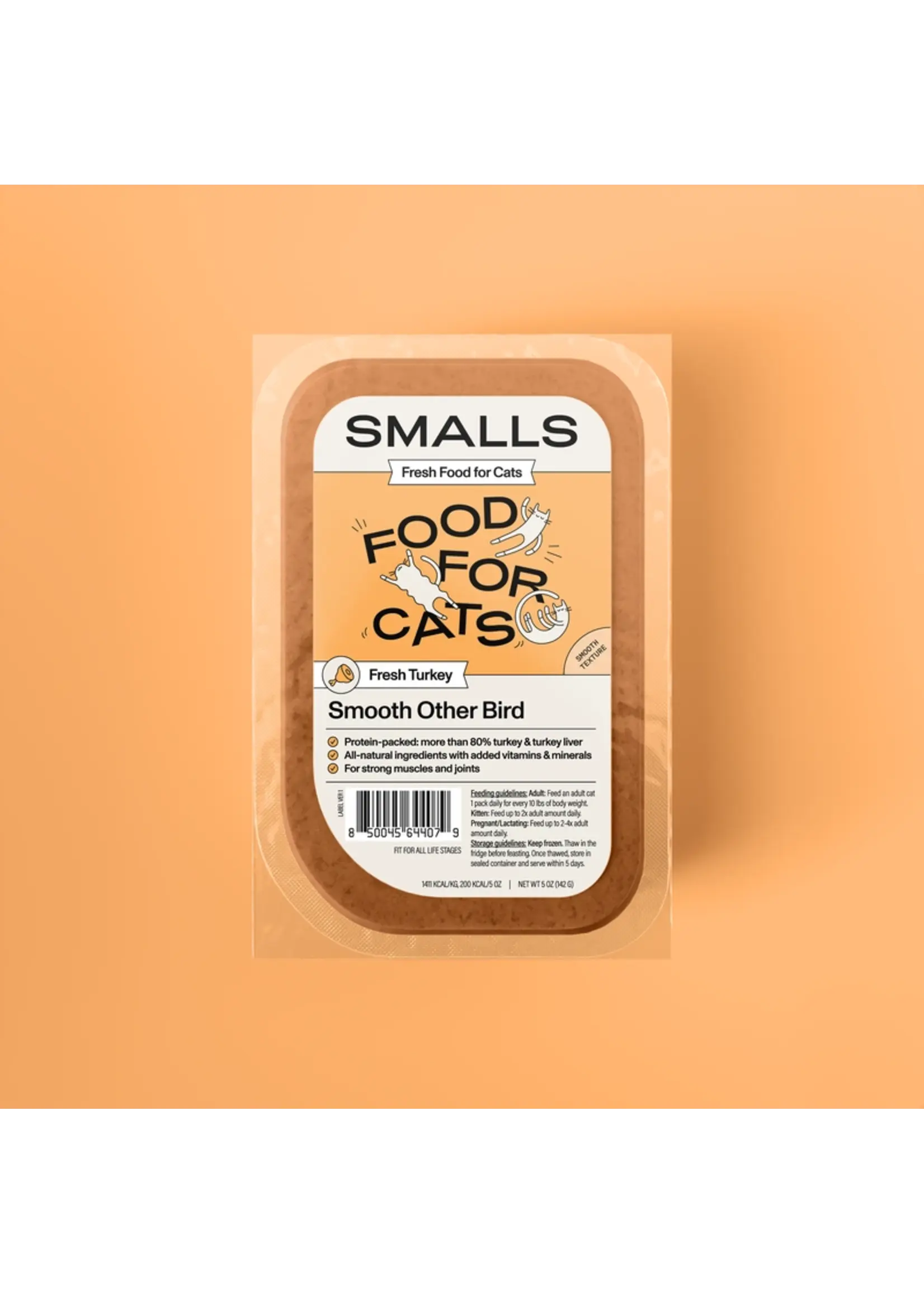 Smalls Smalls Frozen Fresh Smooth Other Bird Turkey Cat Food 5oz