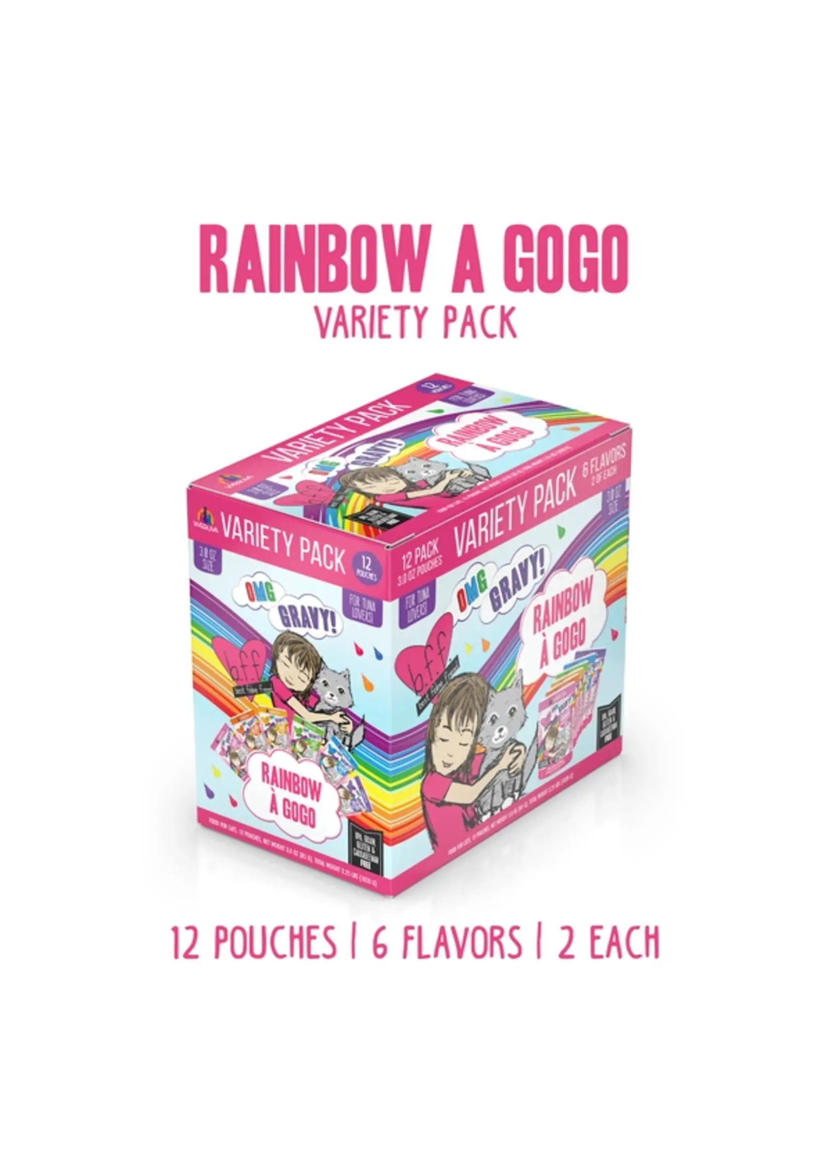 Weruva Weruva BFF OMG Gravy Rainbow A GOGO Variety Pack 3oz Pouches