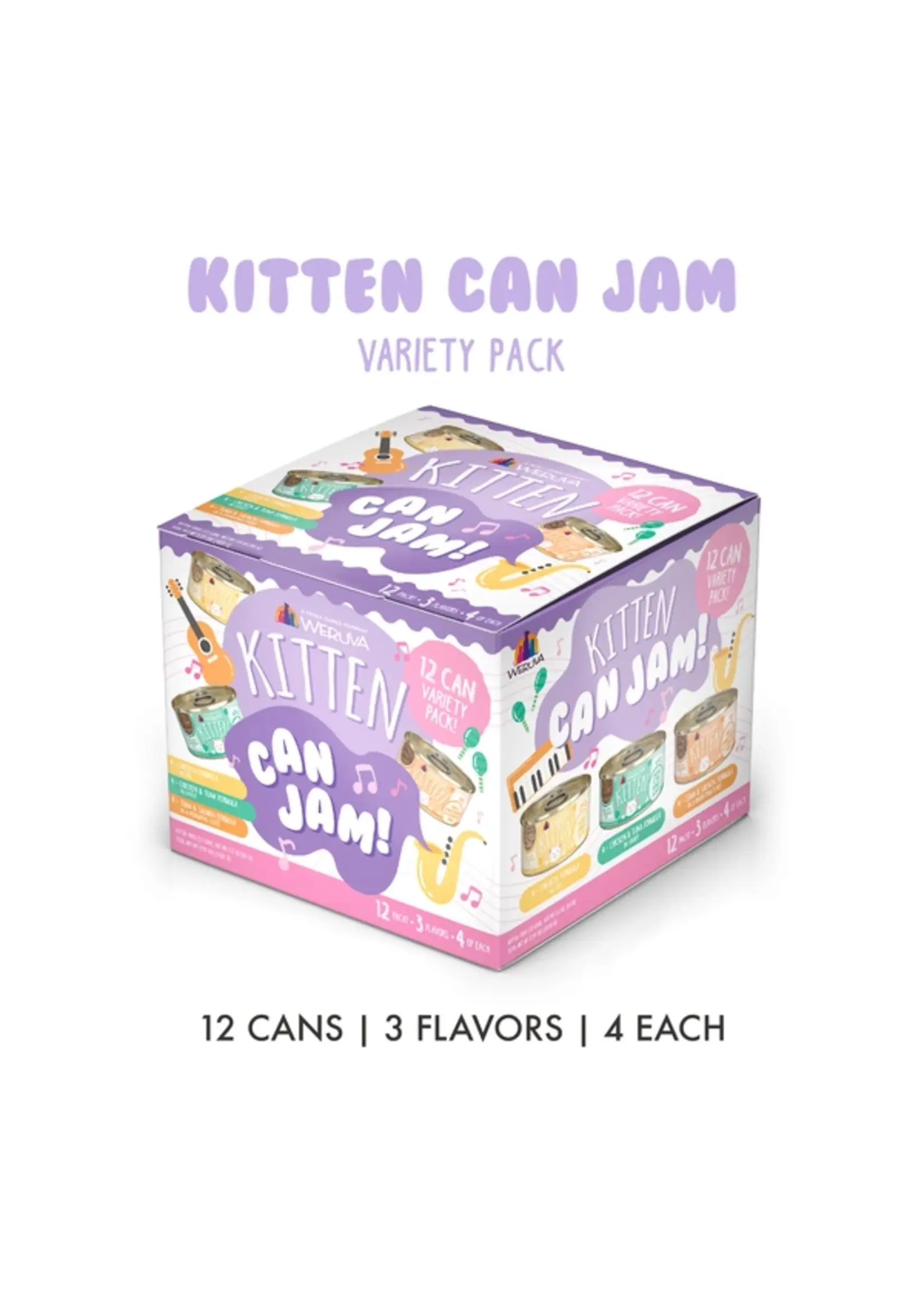 Weruva Weruva Kitten Can Jam!  Variety Pack 12/3 oz