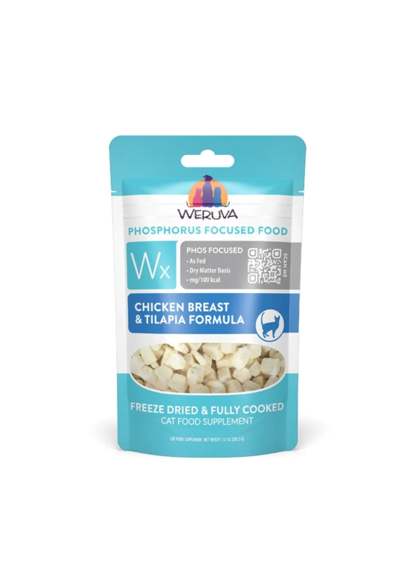 Weruva Weruva Cat WX Phosphorus Focused Freeze Dried Chicken Tilapia 1 oz