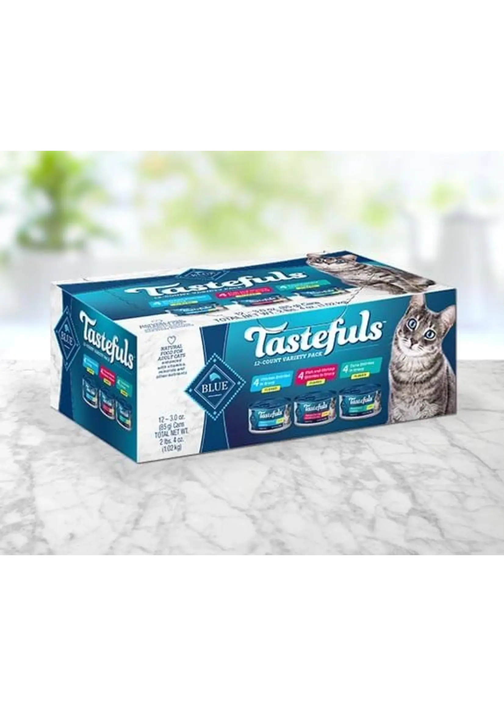 Blue Buffalo Blue Buffalo Tastefuls Adult Cat Tuna, Chicken and Fish/Shrimp in Gravy Flaked 12/3oz