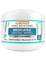 Nootie Nootie Dog Oral Solutions  Antimicrobial Dental Pad 60 ct
