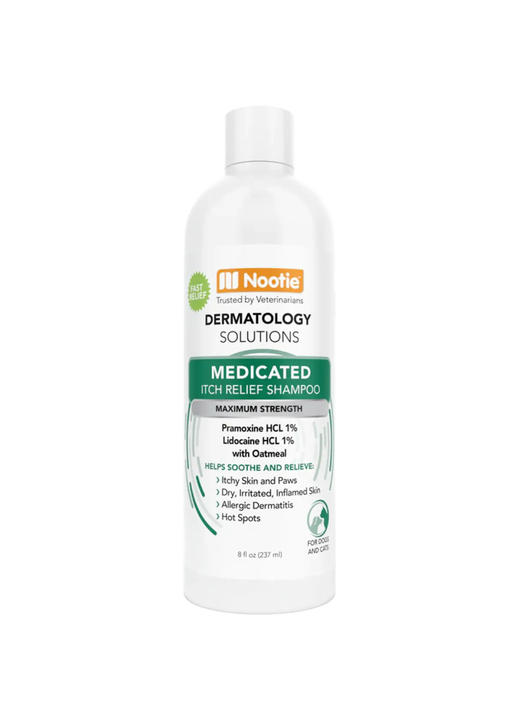 Nootie Nootie Dog and Cat Dermatology Solutions Medicated Anti-Itch Shampoo 8 oz