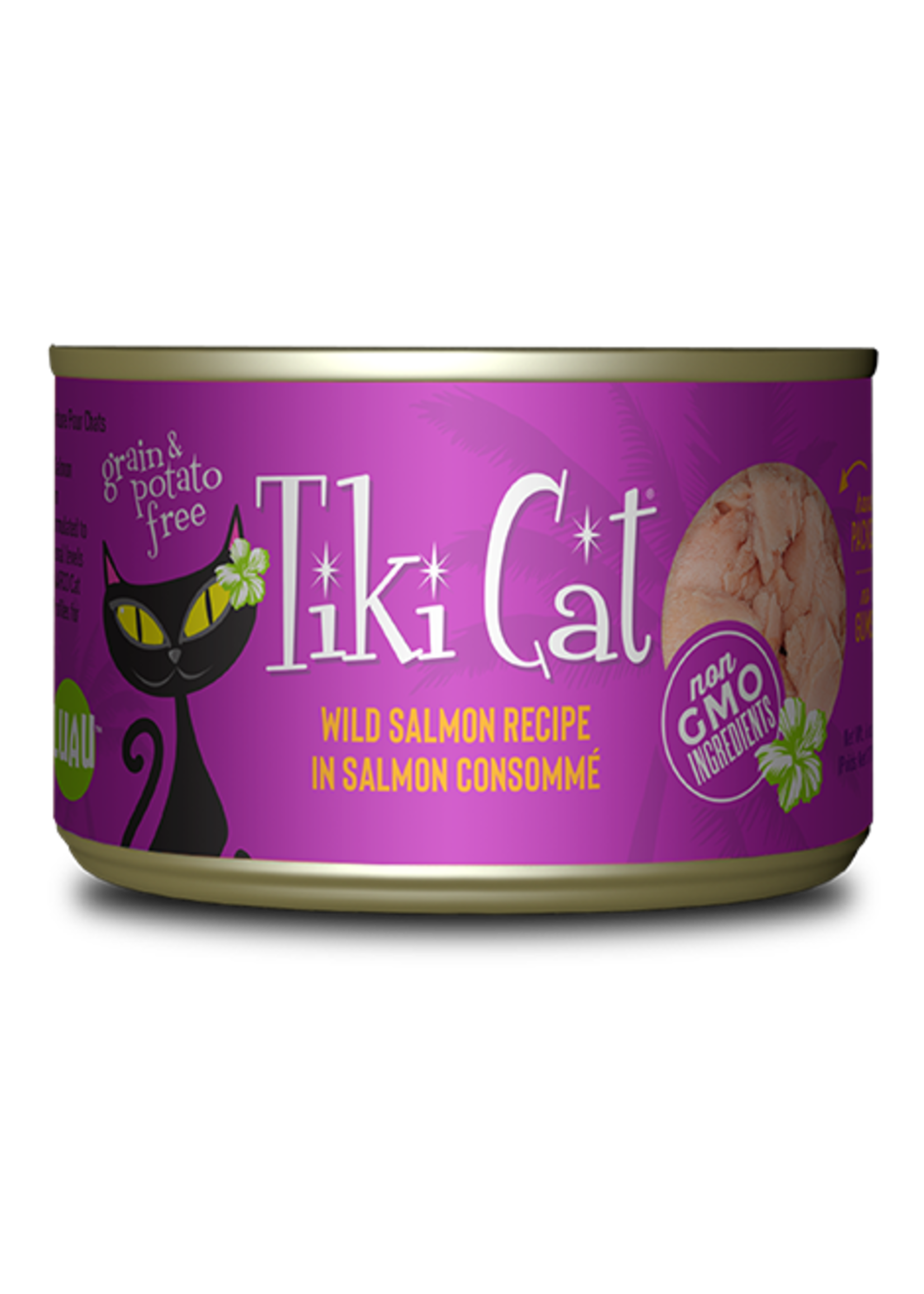 Tiki Cat Tiki Cat Luau Hanalei Salmon Wet Cat Food, 2.8oz Can
