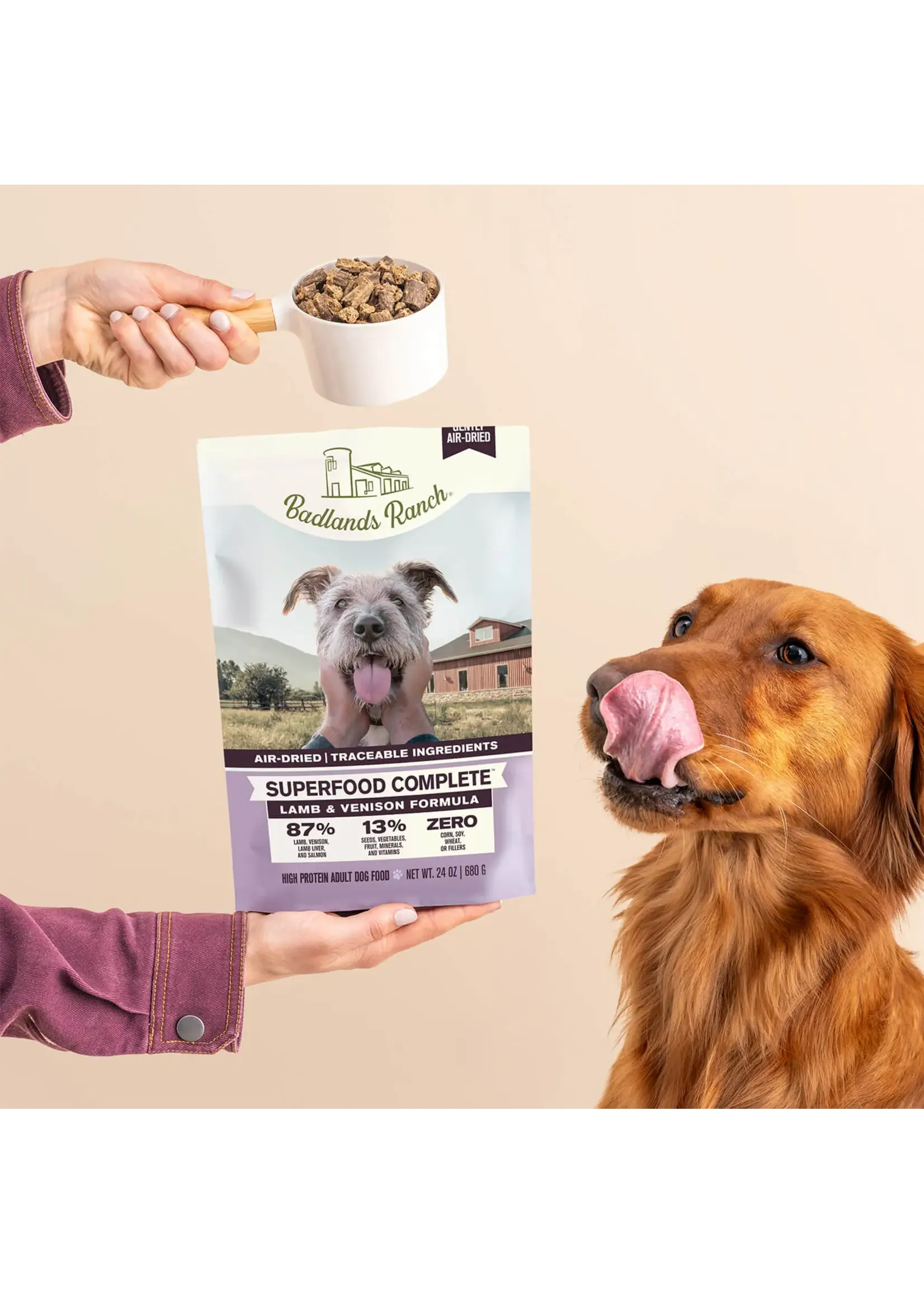 Badlands Ranch Badlands Ranch Air Dried Superfood Complete Lamb & Venison 64oz