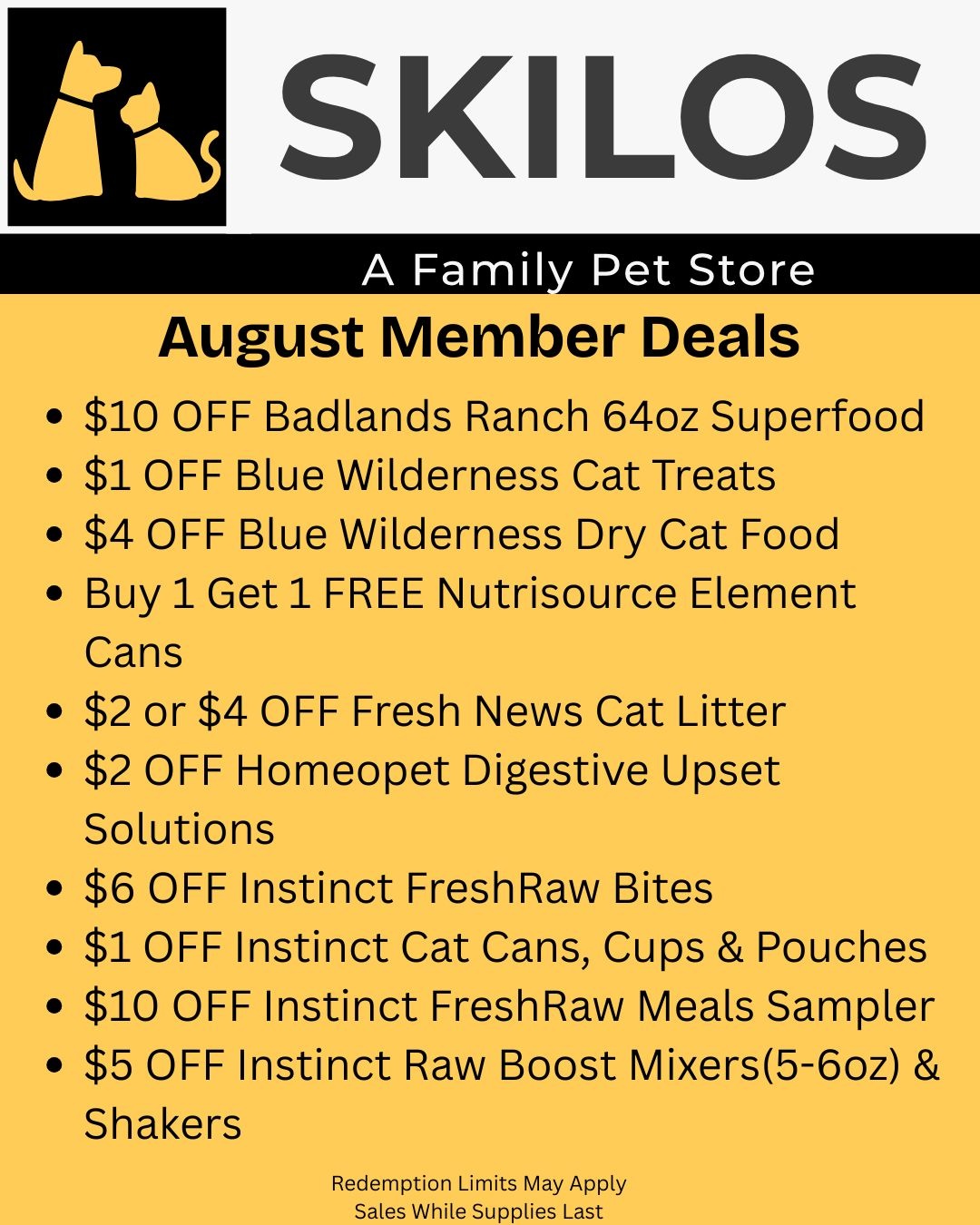 Milwaukee Pet Supplies Skilos Deals Dog Food, Cat Food