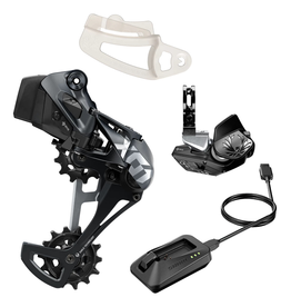 SRAM X01 Eagle AXS Upgrade Kit - Rear Derailleur for 10-52t, Battery, Eagle AXS Controller w/ Clamp, Charger/Cord, Lunar Black