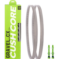 CushCore Gravel/CX Tire Inserts Set for 700c x 33-46mm Tires, Includes 2 Tubeless Valves