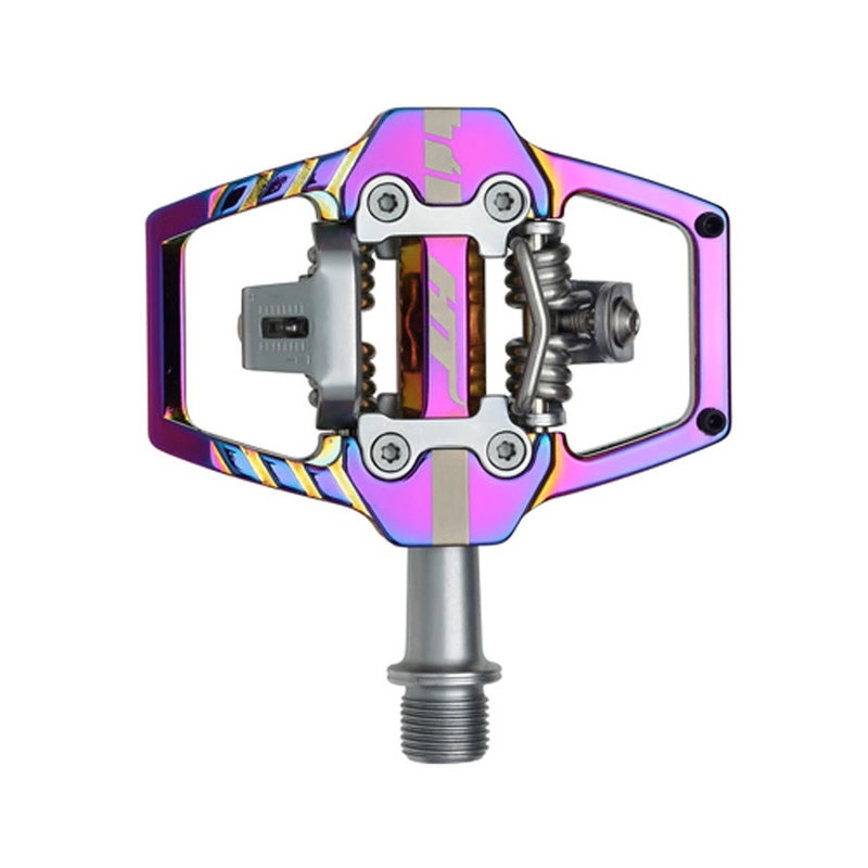 T1 Clipless Platform Pedals, CrMo - Oil Slick