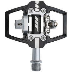 HT COMPONENTS T1 Enduro Race Pedals - Dual Sided Clipless with Platform, Aluminum, 9/16", Black