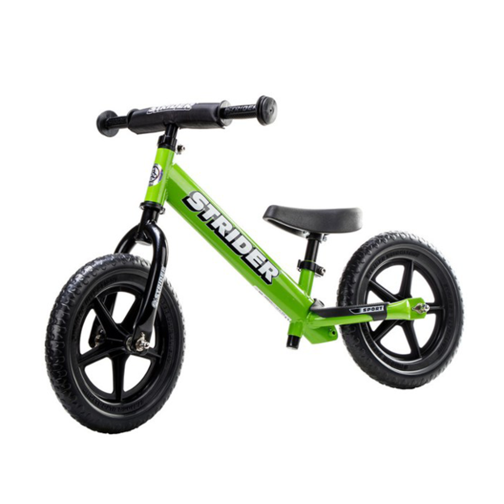 Strider Sports 12 Sport Kids Balance Bike: Green